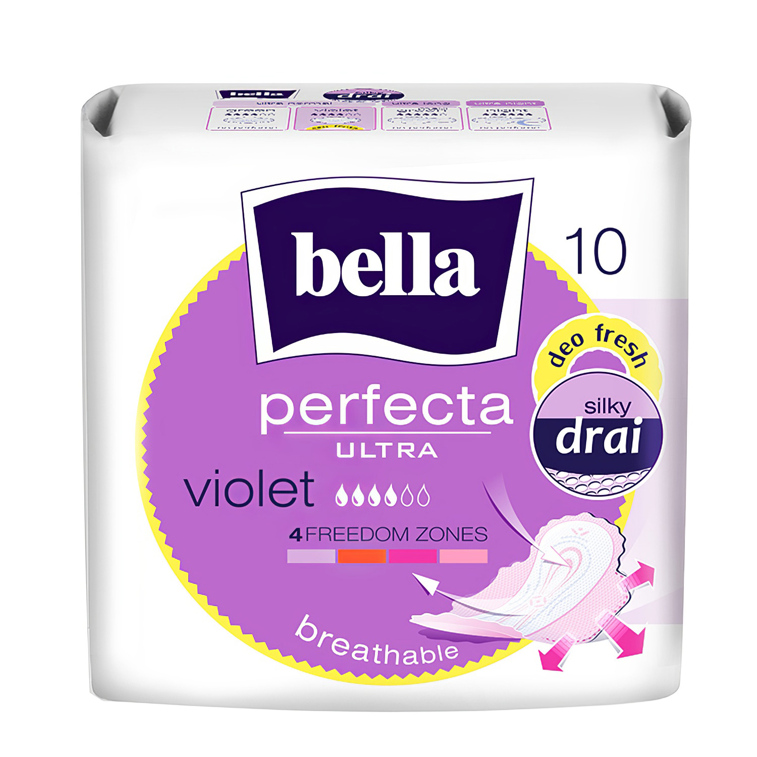Прокладки Белла Perfecta Ultra Deo Fresh фиолетовые 20шт