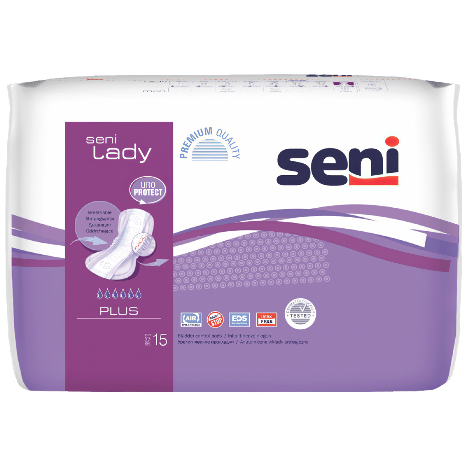 Прокладки урологические для женщин SENI Lady Plus 15 шт