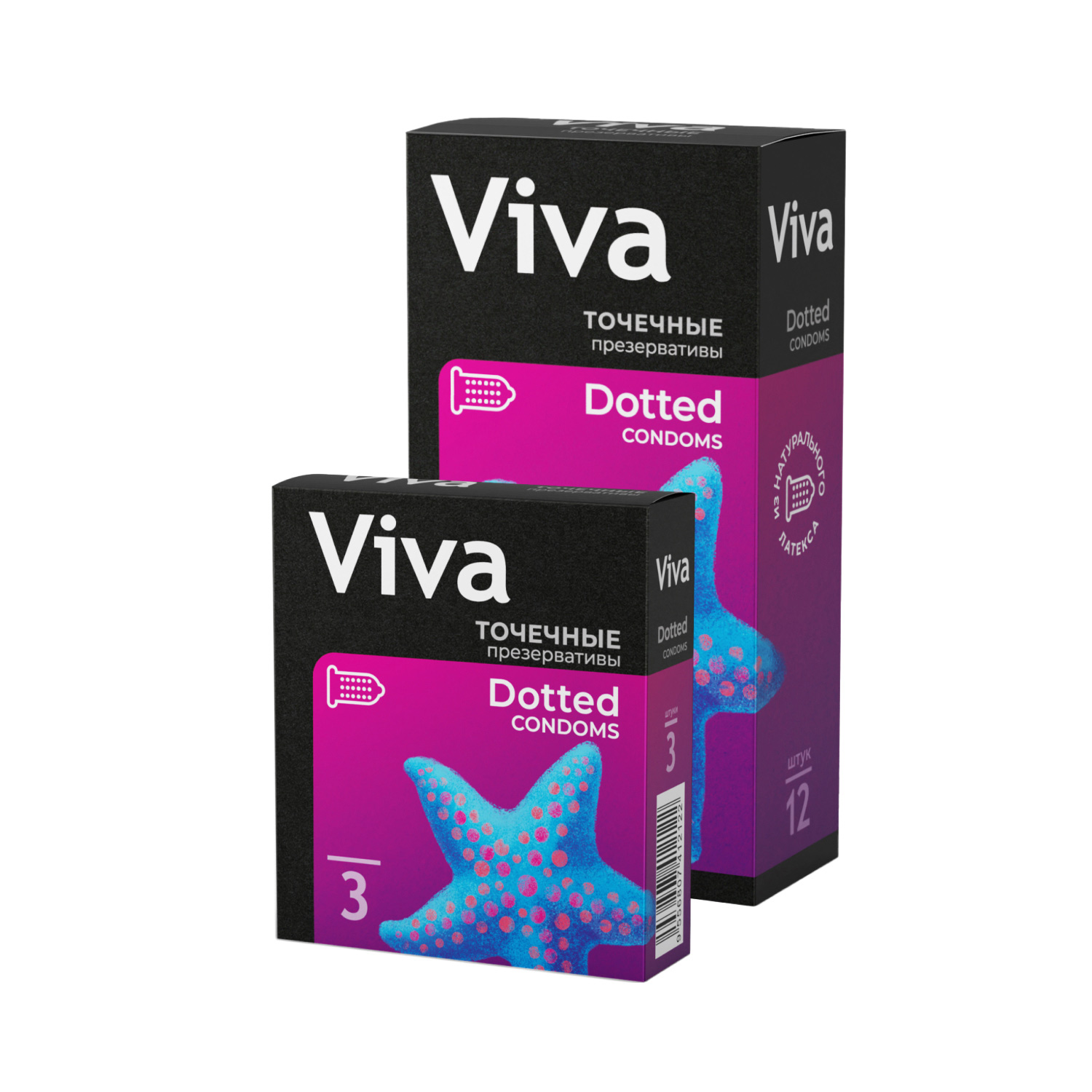 Презервативы VIVA Точечные 3 штуки