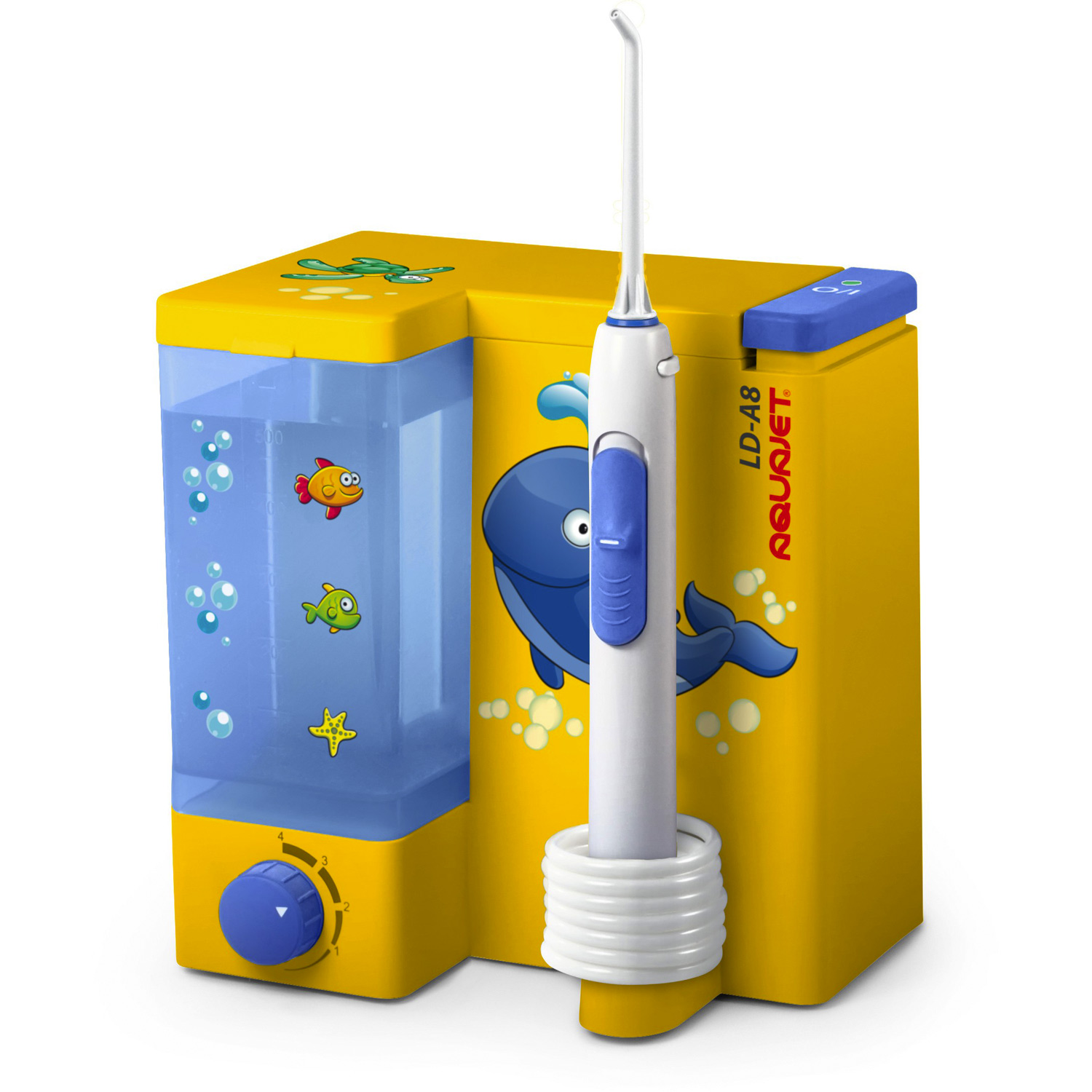 Ирригатор полости рта Aquajet LD-A8 детский желтый