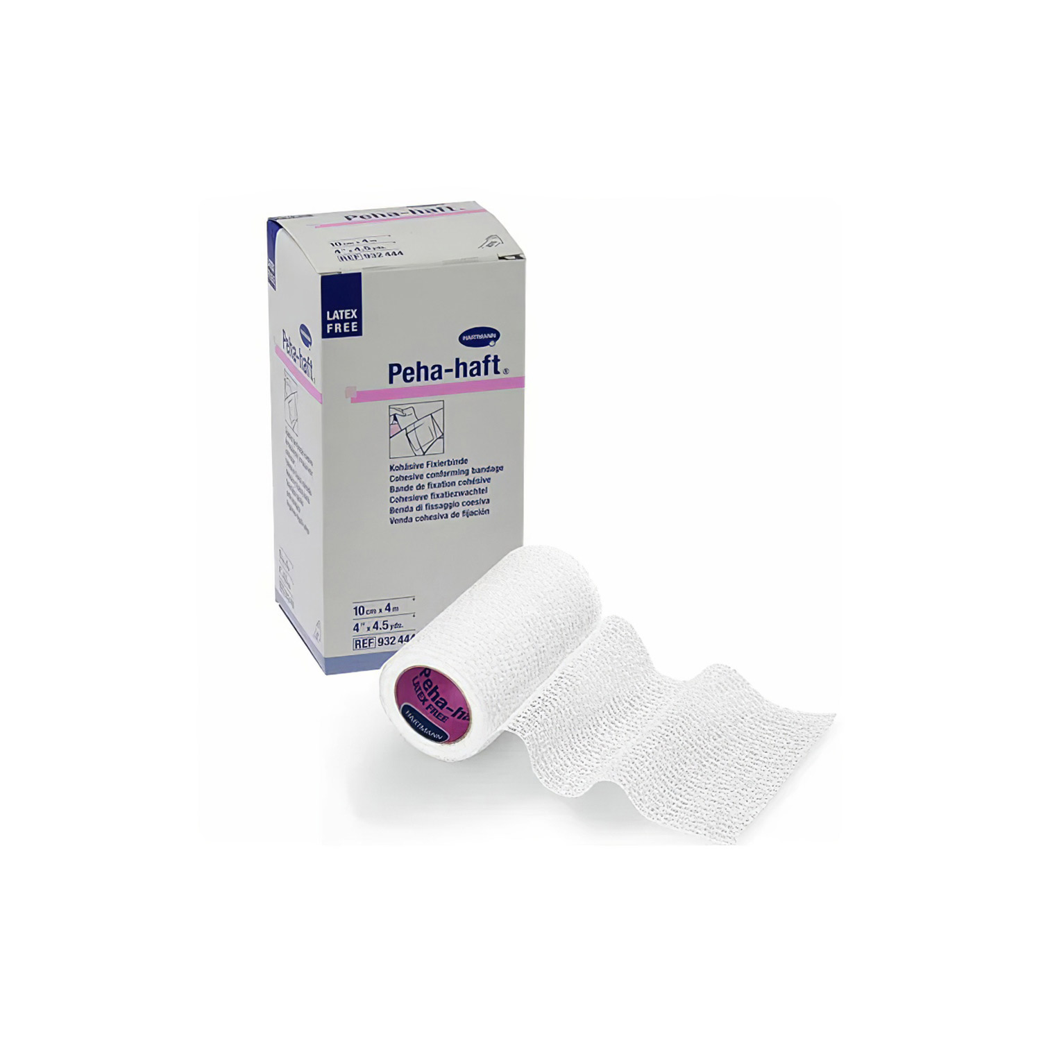 Бинт фиксирующий HARTMANN Peha-Haft latexfree когезивный 4*10см