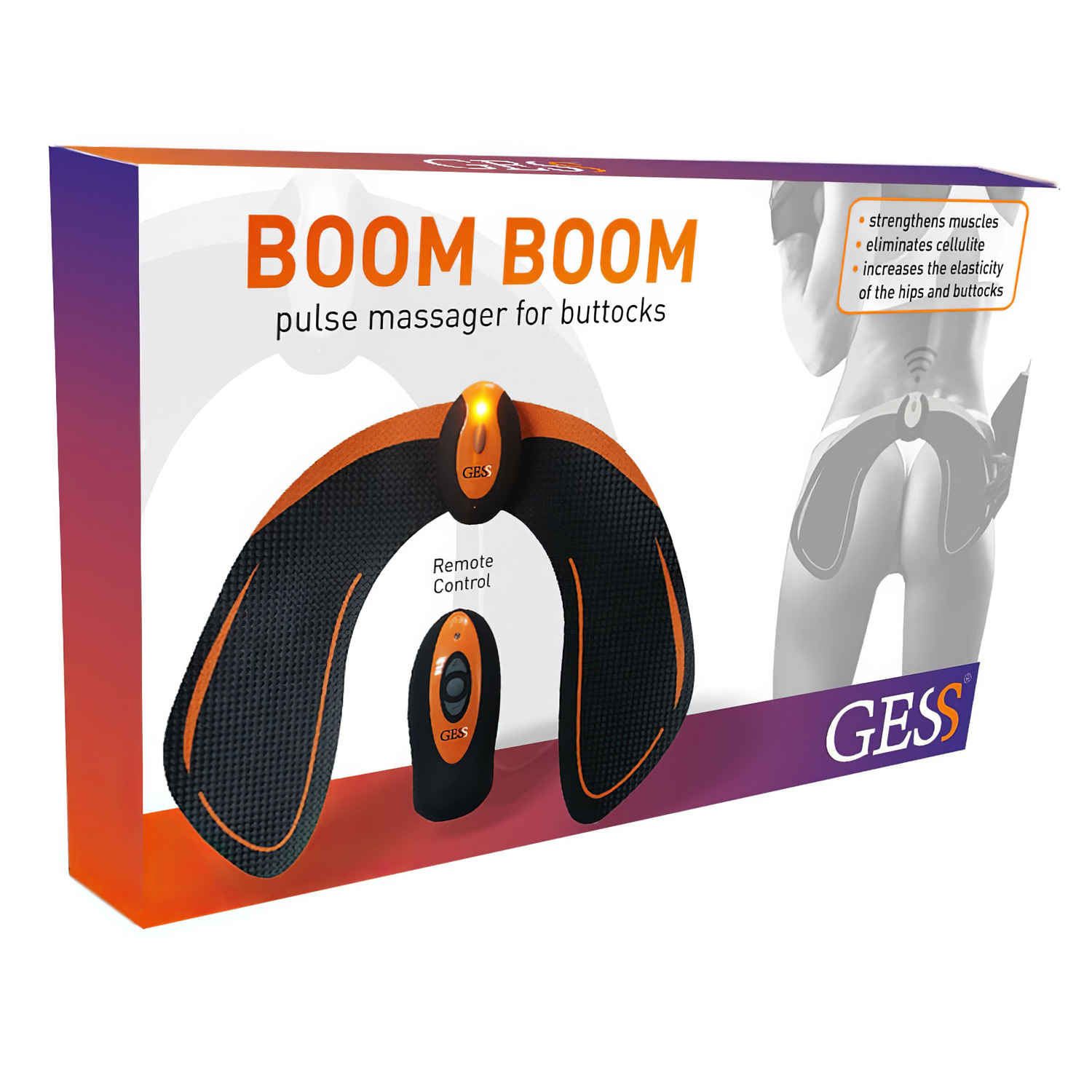Массажер для ягодиц GESS-091 Boom Boom импульсный - 5
