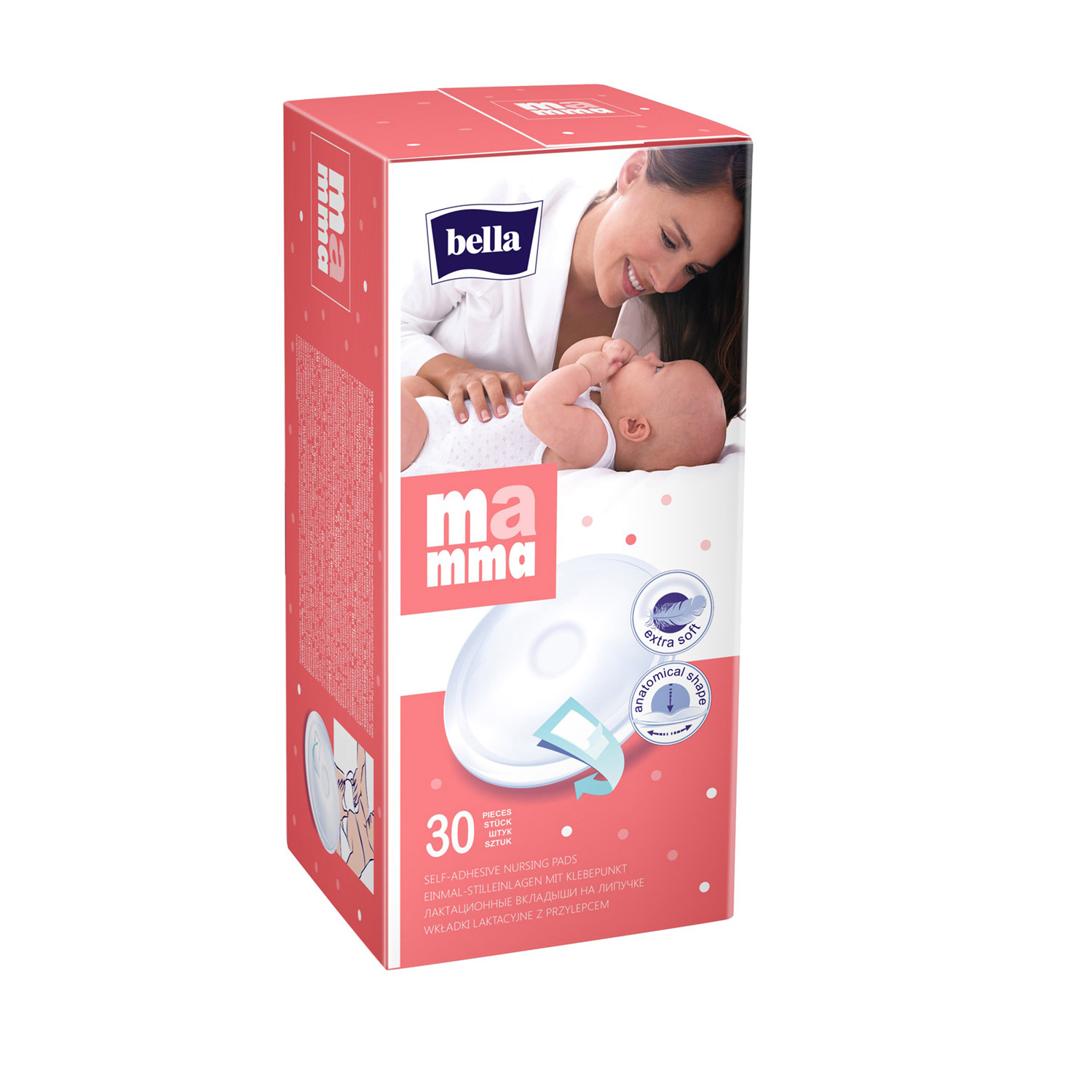 Вкладыши для груди BELLA Mamma Комфорт с липучками 30шт