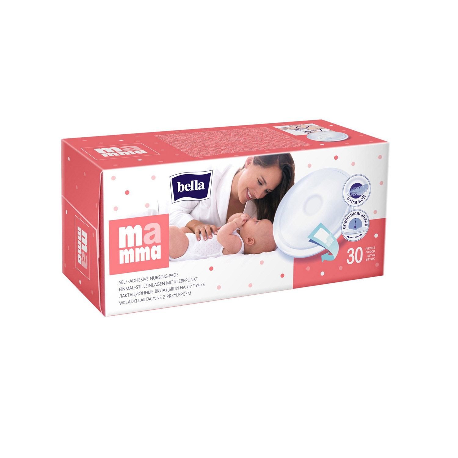 Вкладыши для груди BELLA Mamma Комфорт с липучками 30шт - 1