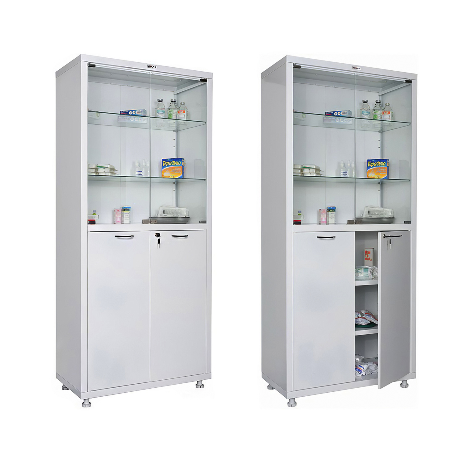 Шкаф медицинский Hilfe МД 2 1780/SG двустворчатый