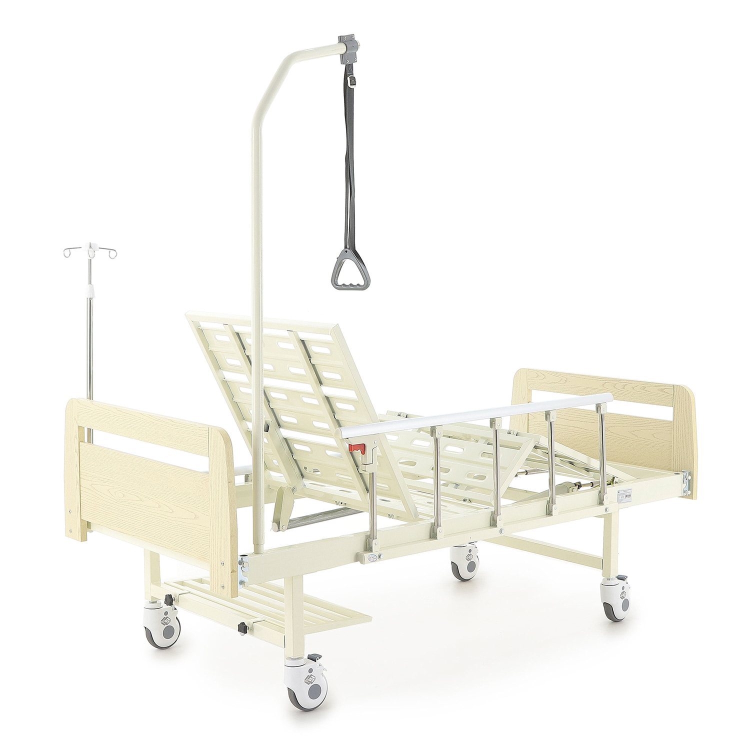 Кровать механическая MED-MOS E-8 4-секционная с полкой и столиком, до 250кг - 7