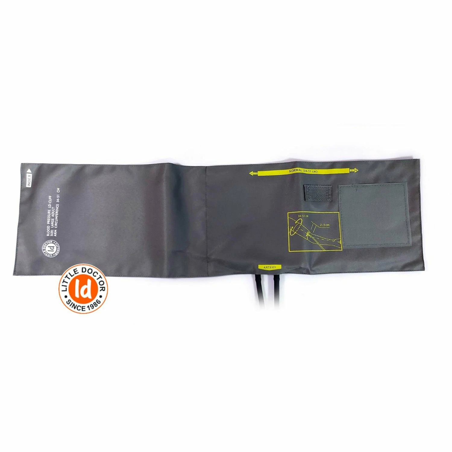 Манжета LD CUFF С2L 34-51 см с двумя трубками для механического тонометра - 3