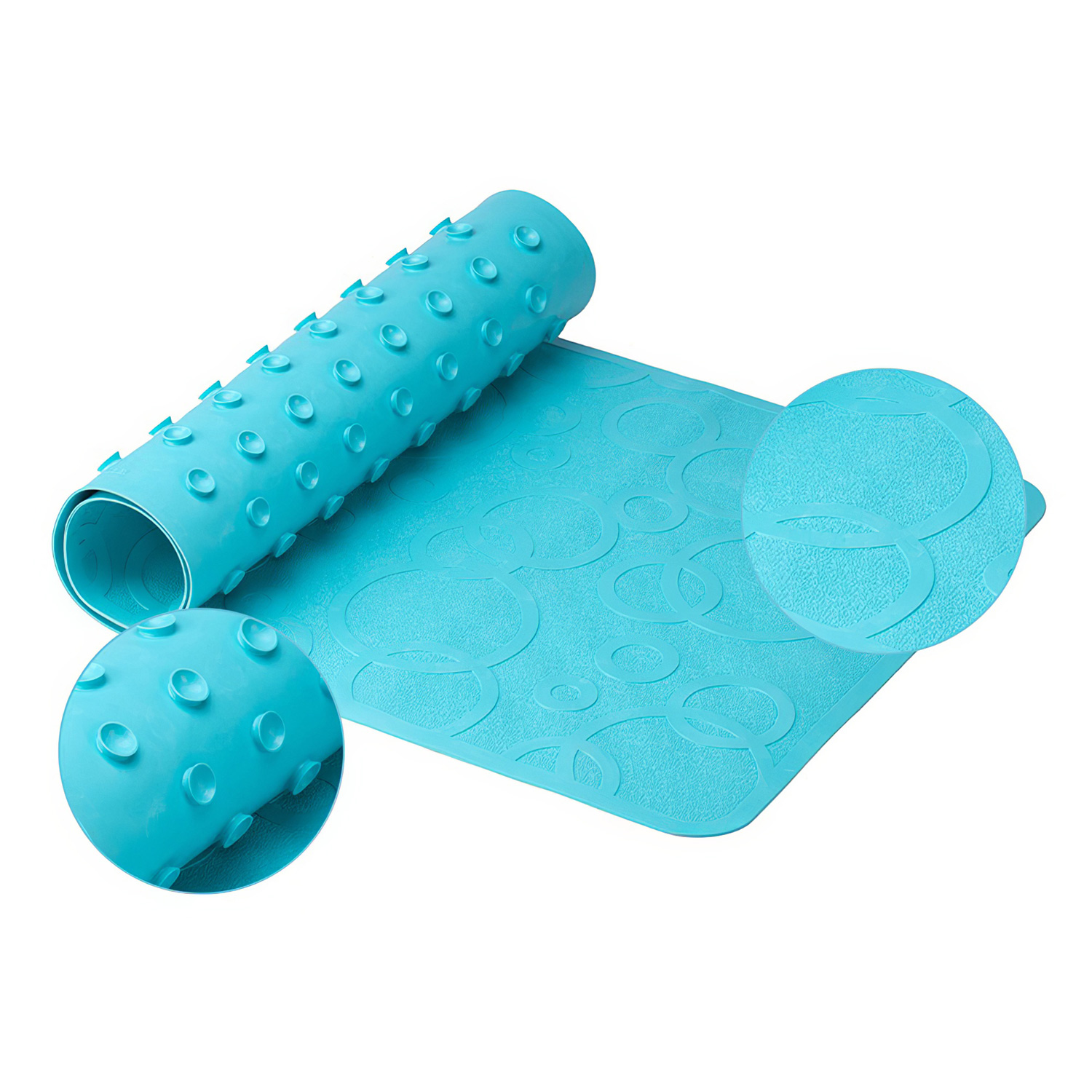 Коврик для ванны резиновый ROXY-KIDS BM-M188-1Y антискользящий без отверстий 35х76см - 2