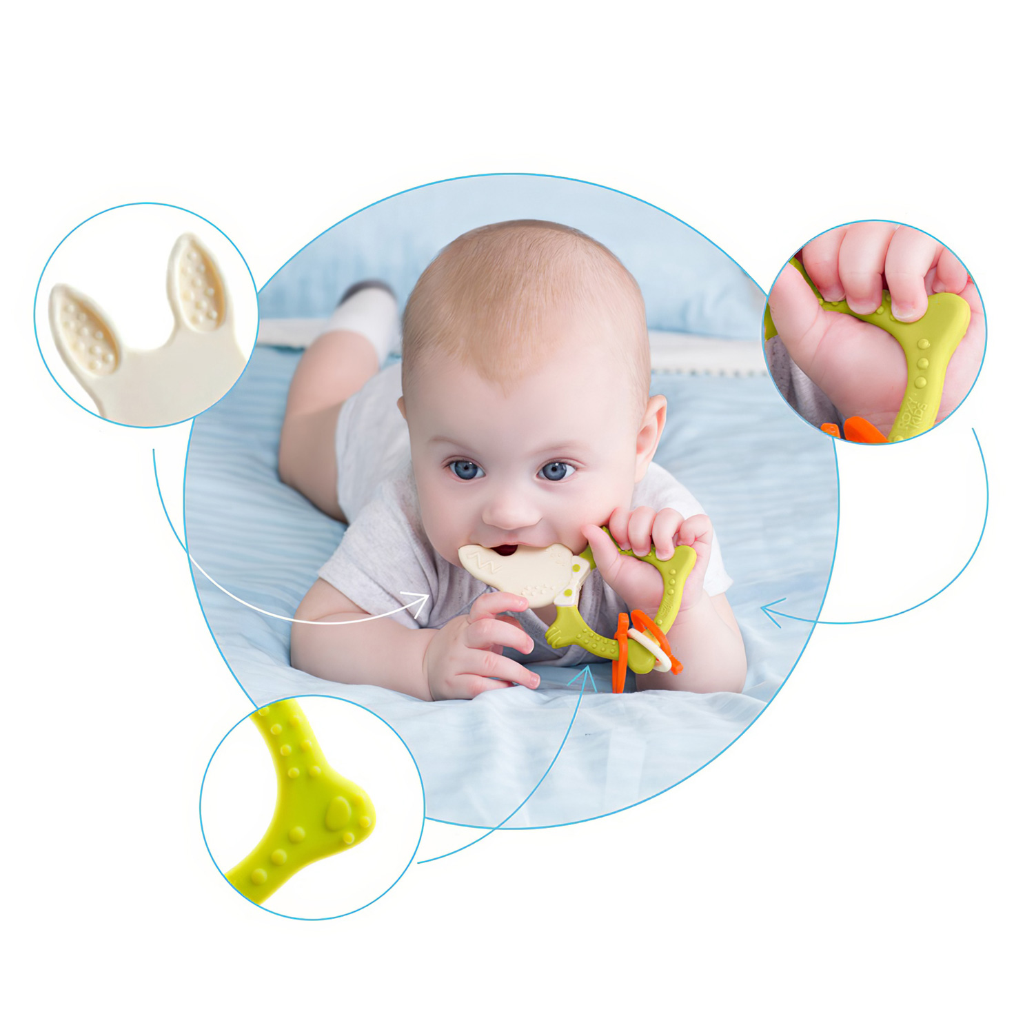 Прорезыватель ROXY-KIDS Bunny Teether RBT-001 - 3