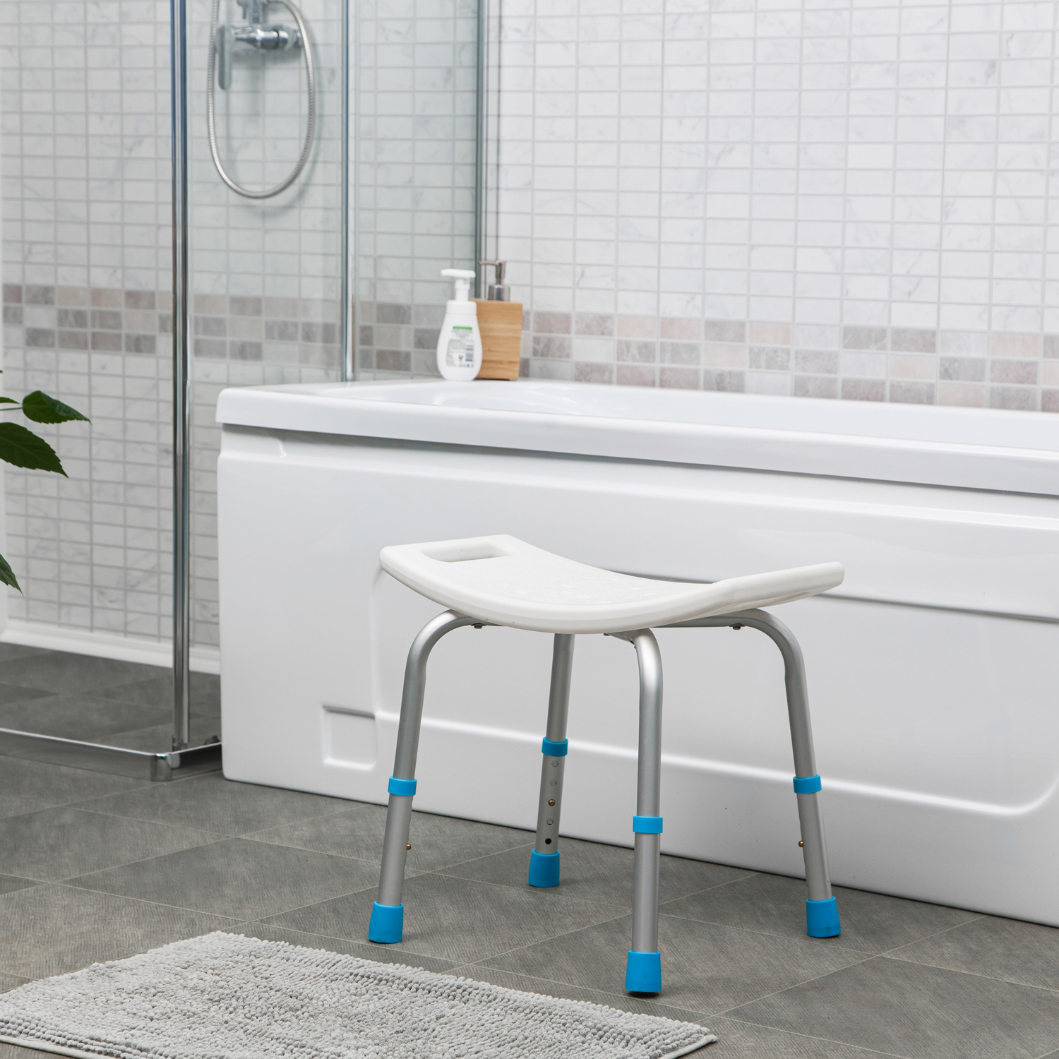 Табурет для ванной ORTONICA LUX 510 для пожилых людей и инвалидов, до 100кг - 10