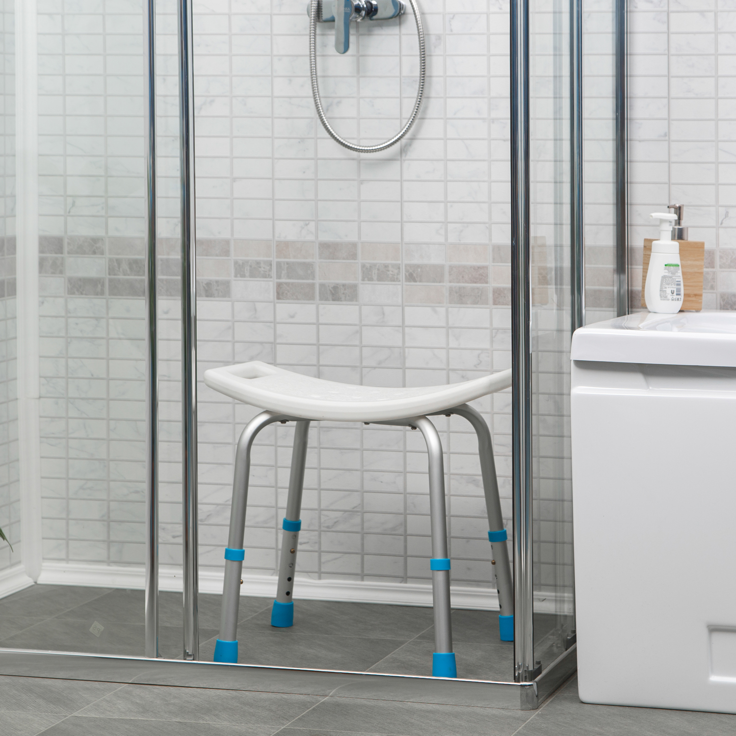 Табурет для ванной ORTONICA LUX 510 для пожилых людей и инвалидов, до 100кг - 11