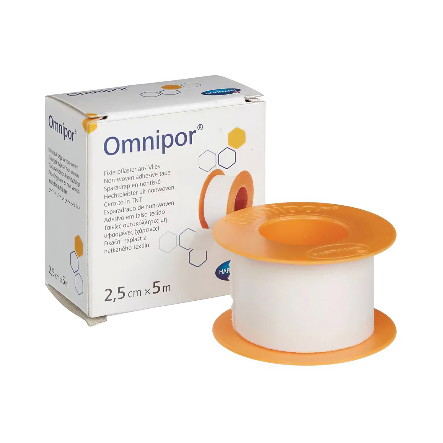 Пластырь HARTMANN Omnipor фиксирующий белый 2,5см*5м - 1