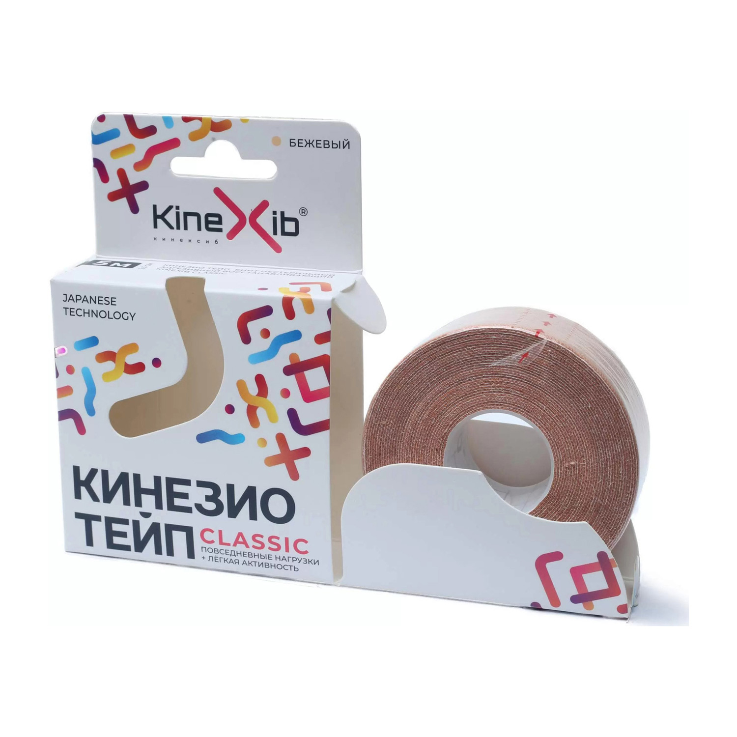 Кинезио тейп для тела KINEXIB Classic 5смх5м лаймовый - 3