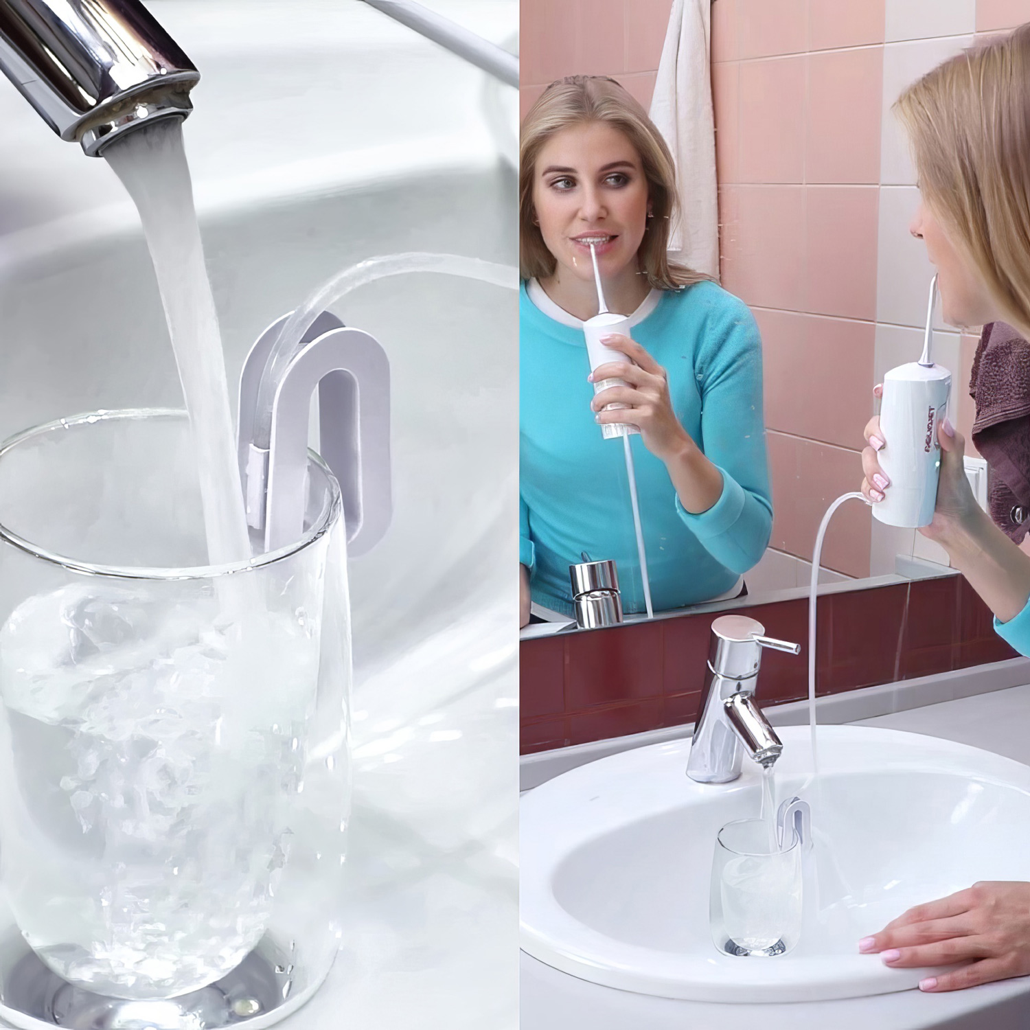 Ирригатор полости рта Aquajet  LD-A3 портативный розовый - 8