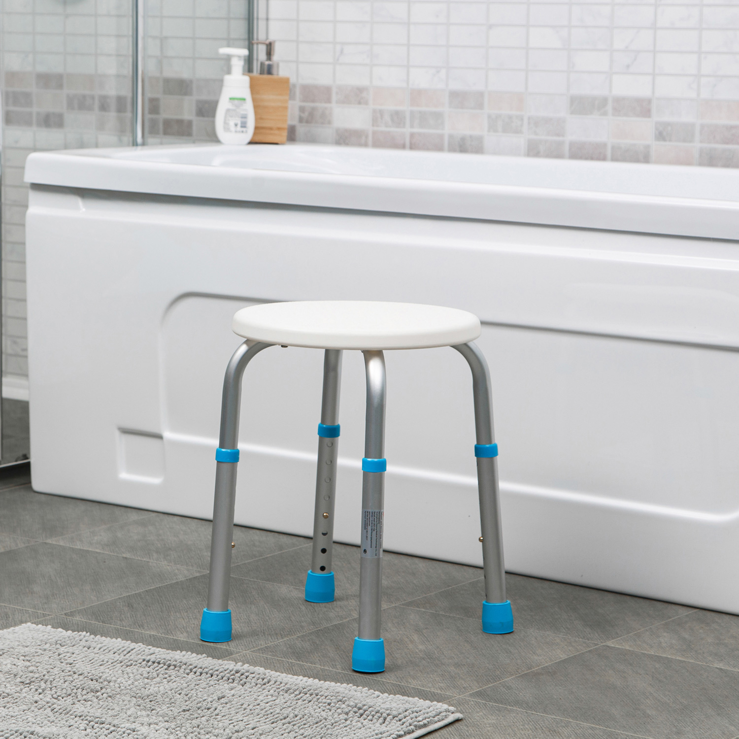 Табурет для ванной ORTONICA LUX 505 для пожилых людей и инвалидов, до 100кг - 7
