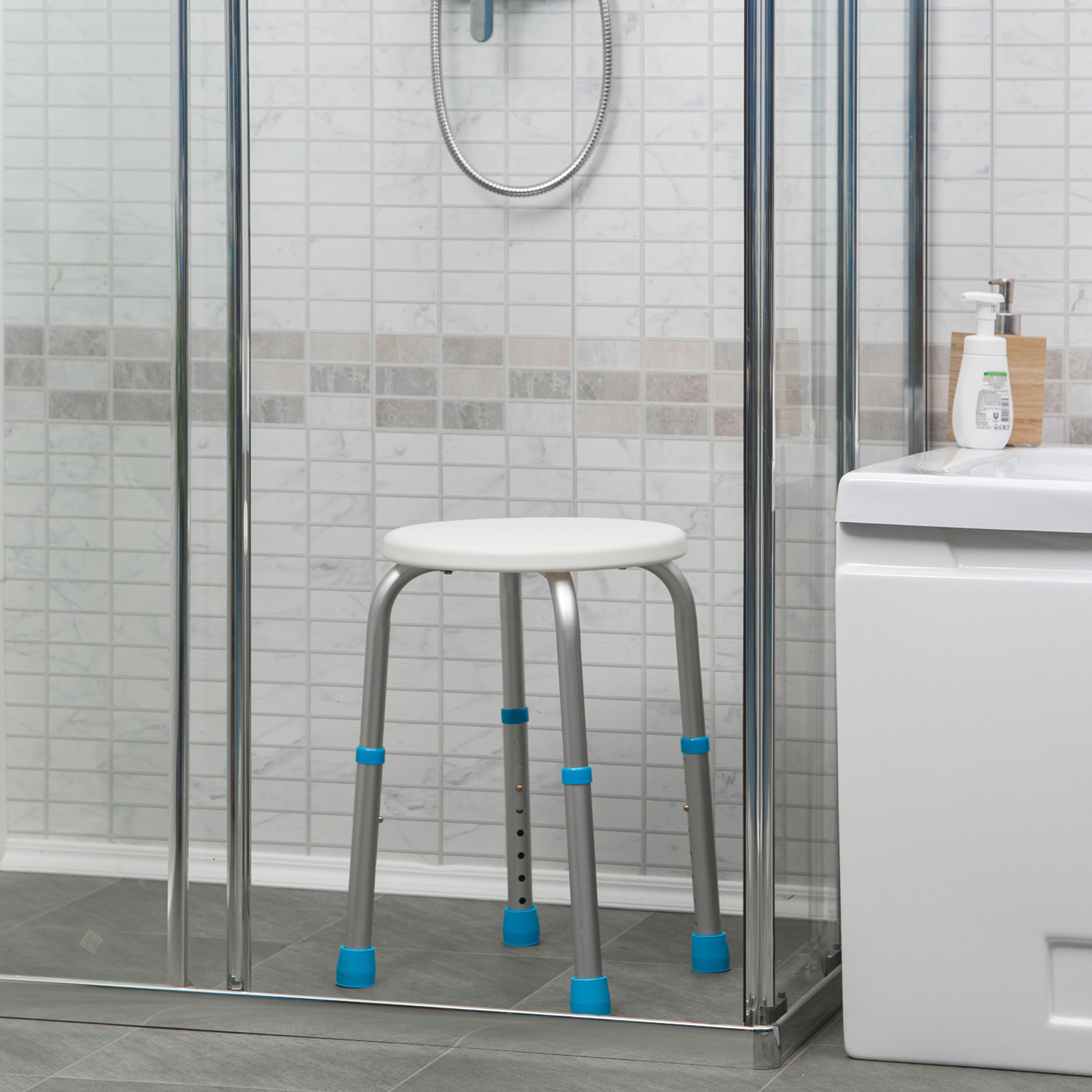 Табурет для ванной ORTONICA LUX 505 для пожилых людей и инвалидов, до 100кг - 8