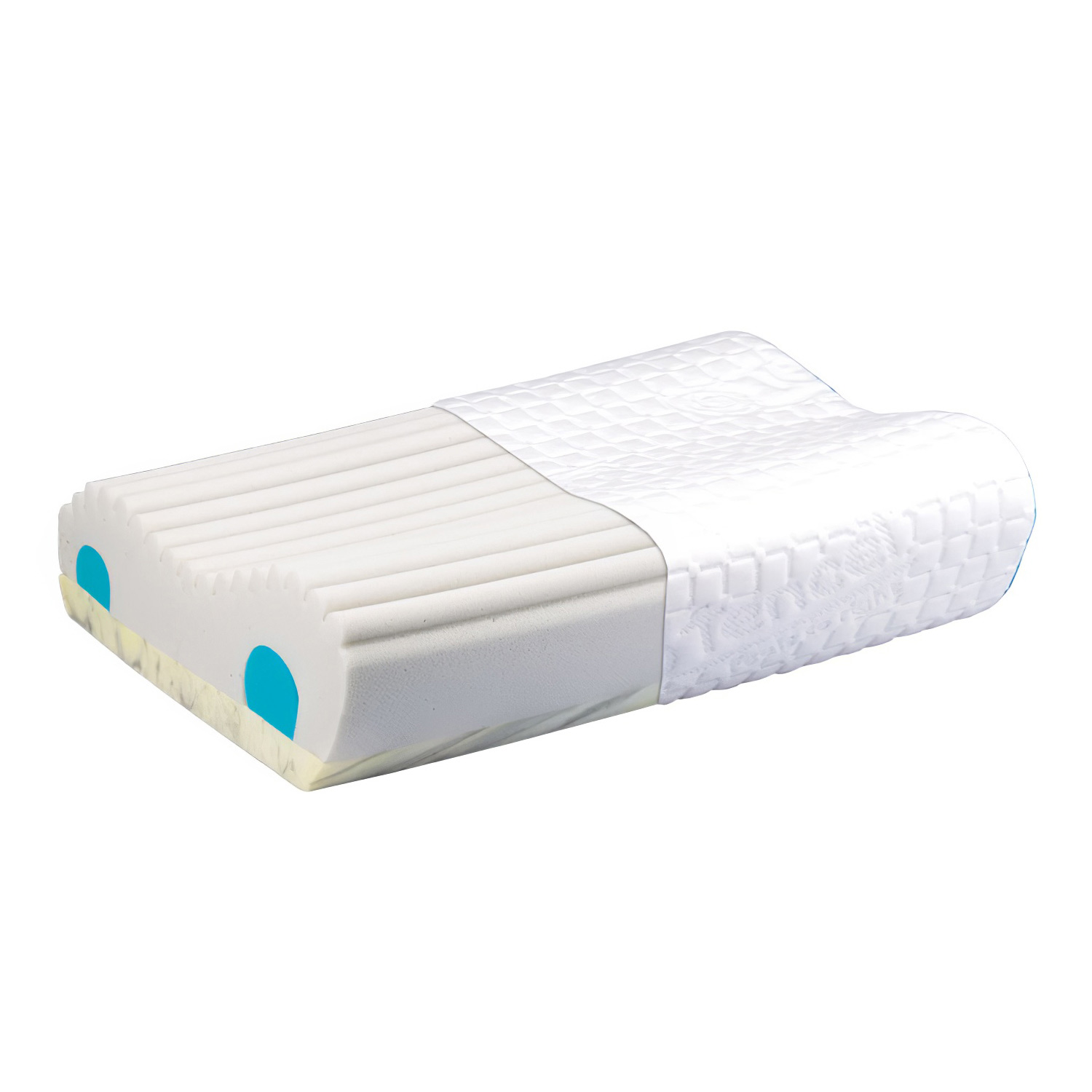 Подушка ортопедическая ТРИВЕС Evolution Rest Т.950М (ТОП-950) REST (mid) L с упругими вставками (56x37x13/11 см)