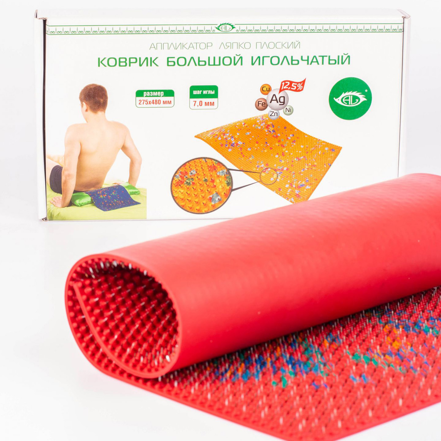 Аппликатор Ляпко Коврик Большой игольчатый (шаг игл 7мм, 48*27,5см) фиолетовый - 16