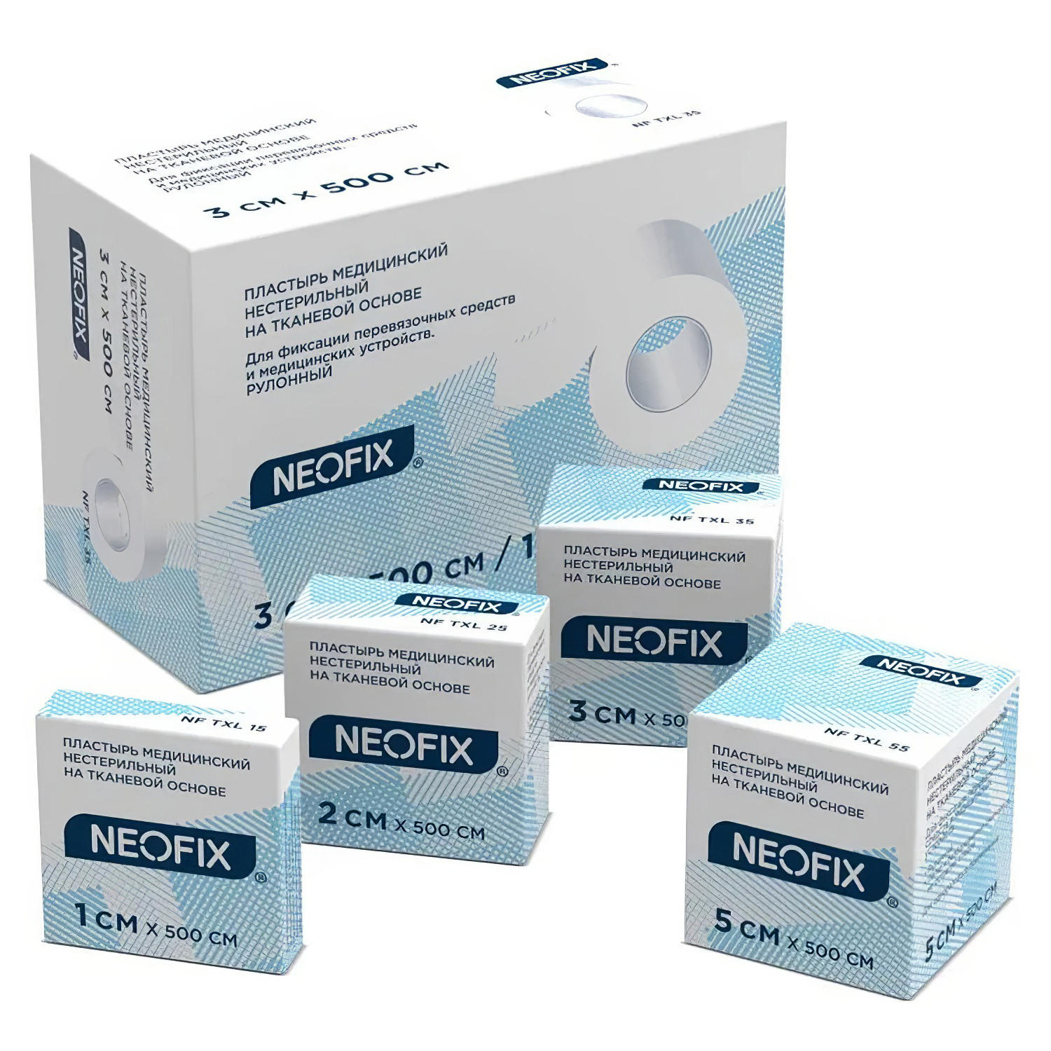 Пластырь медицинский NEOFIX TXL (3*500см) на тканевой основе - 4
