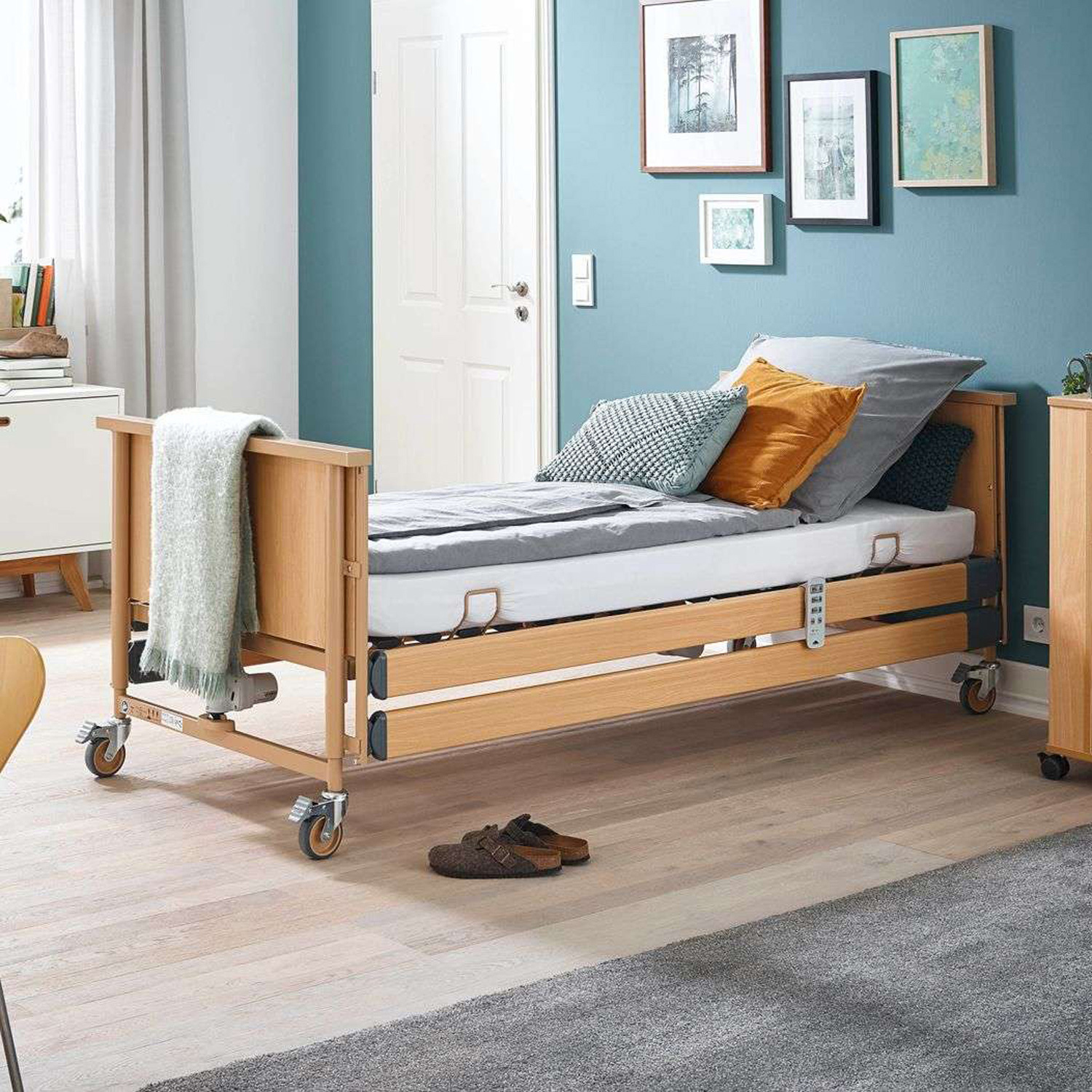Кровать электрическая Burmeier Dali Standard  4-х секционная с матрасом до 185 кг - 2