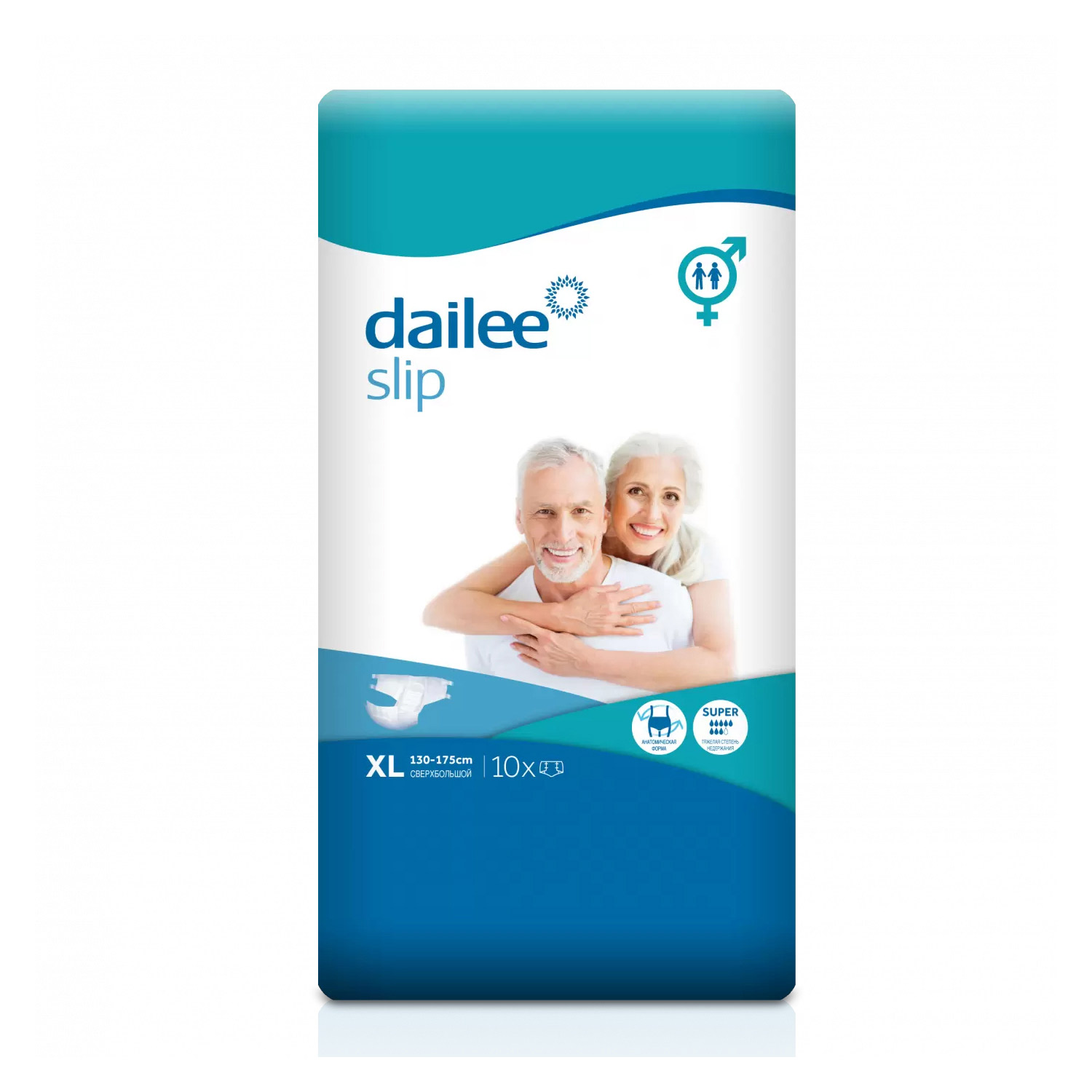 Подгузники для взрослых Dailee Super Medium (M) 30 штук, 8 капель - 5