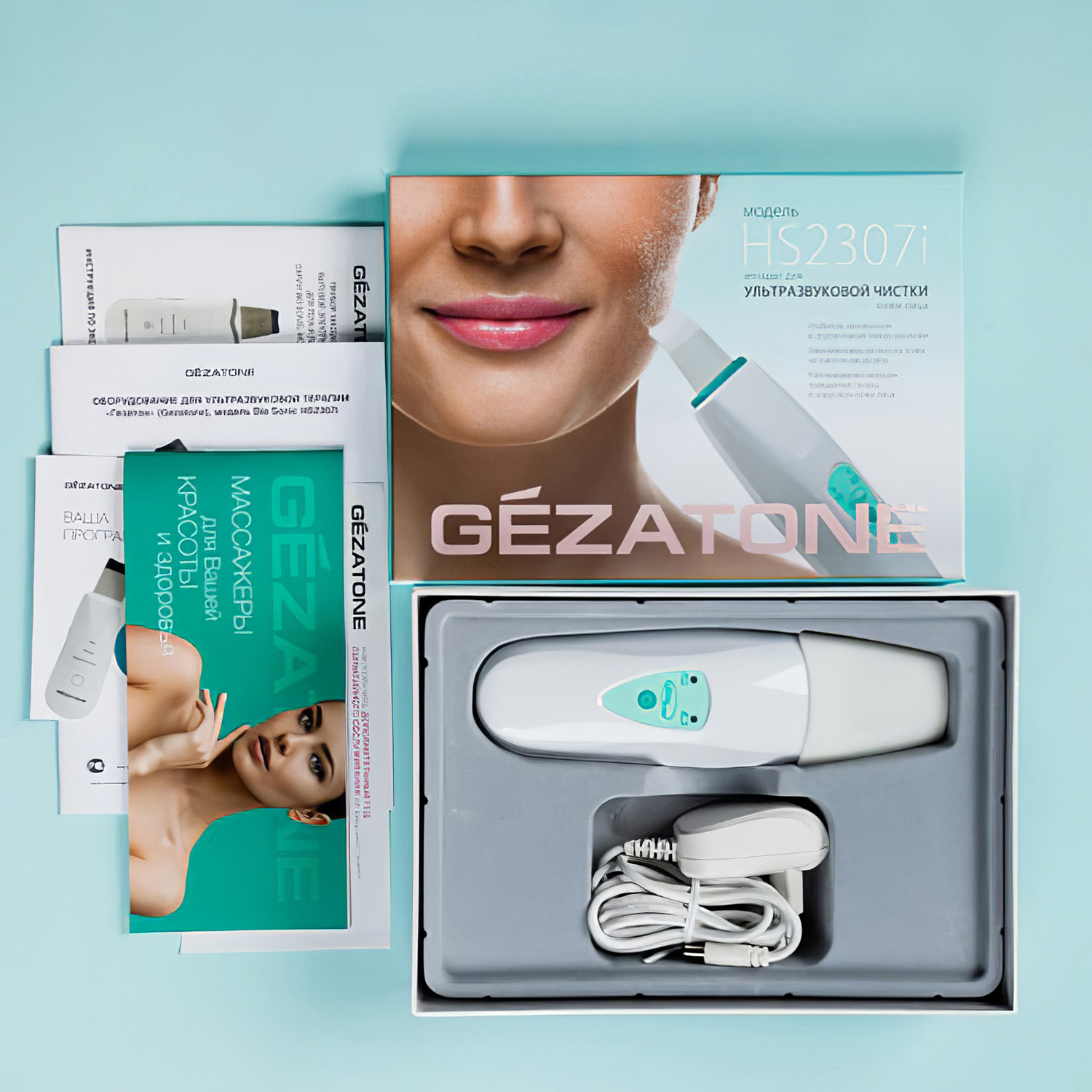 Аппарат Gezatone Bio Sonic HS2307i для ультразвуковой чистки лица  - 4