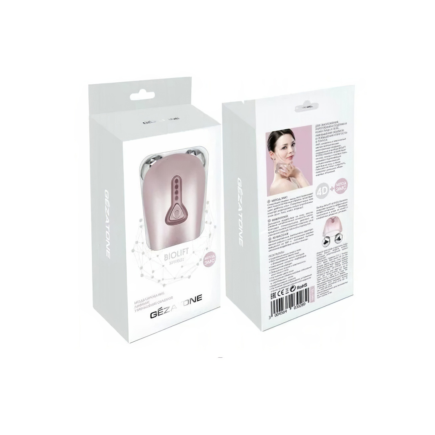 Массажер миостимулятор Gezatone для лица Biolift m100S роликовый с микротоками - 13