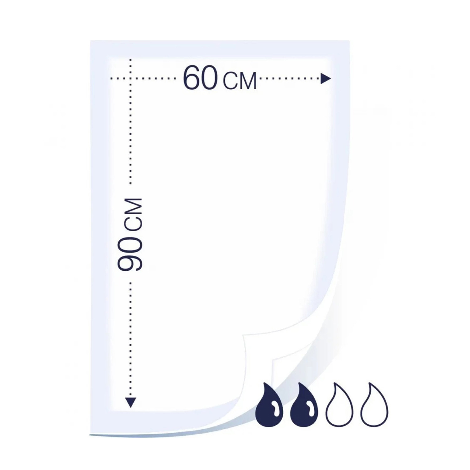 Пеленки SENI soft Basic Ромб 60*90 30 штук одноразовые впитывающие для лежачих больных - 2