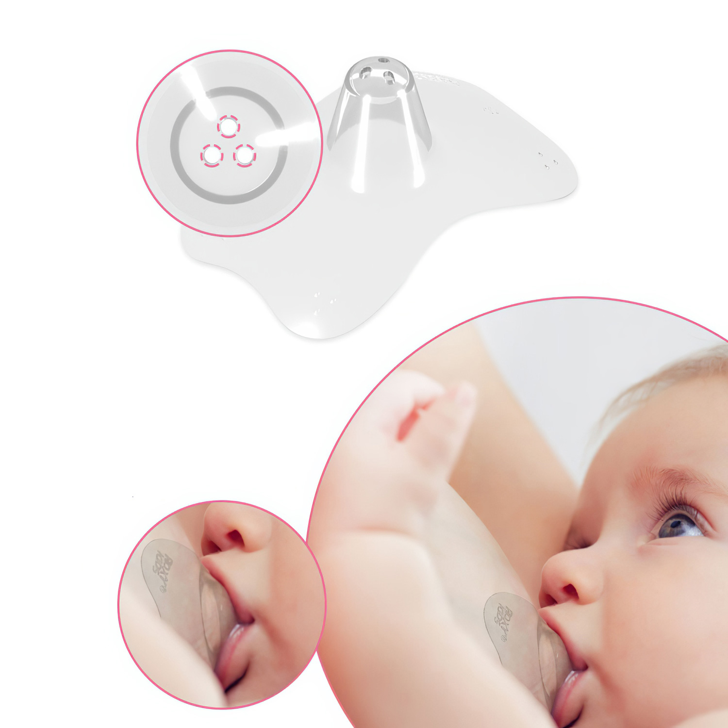 Накладки на соски ROXY-KIDS RNS-001MM силиконовые защитные  - 3