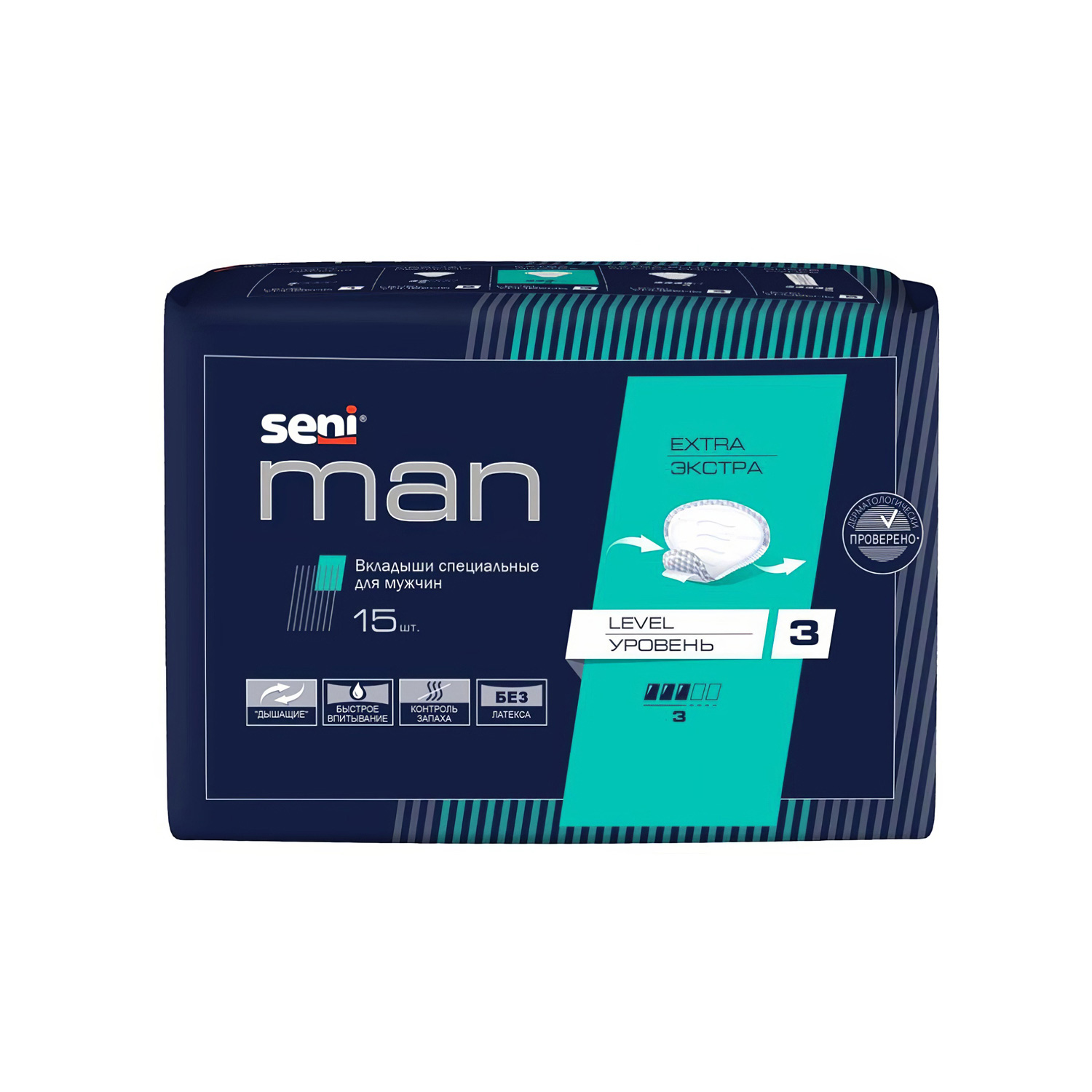 Вкладыши урологические для мужчин SENI Man Extra LEVEL 15шт