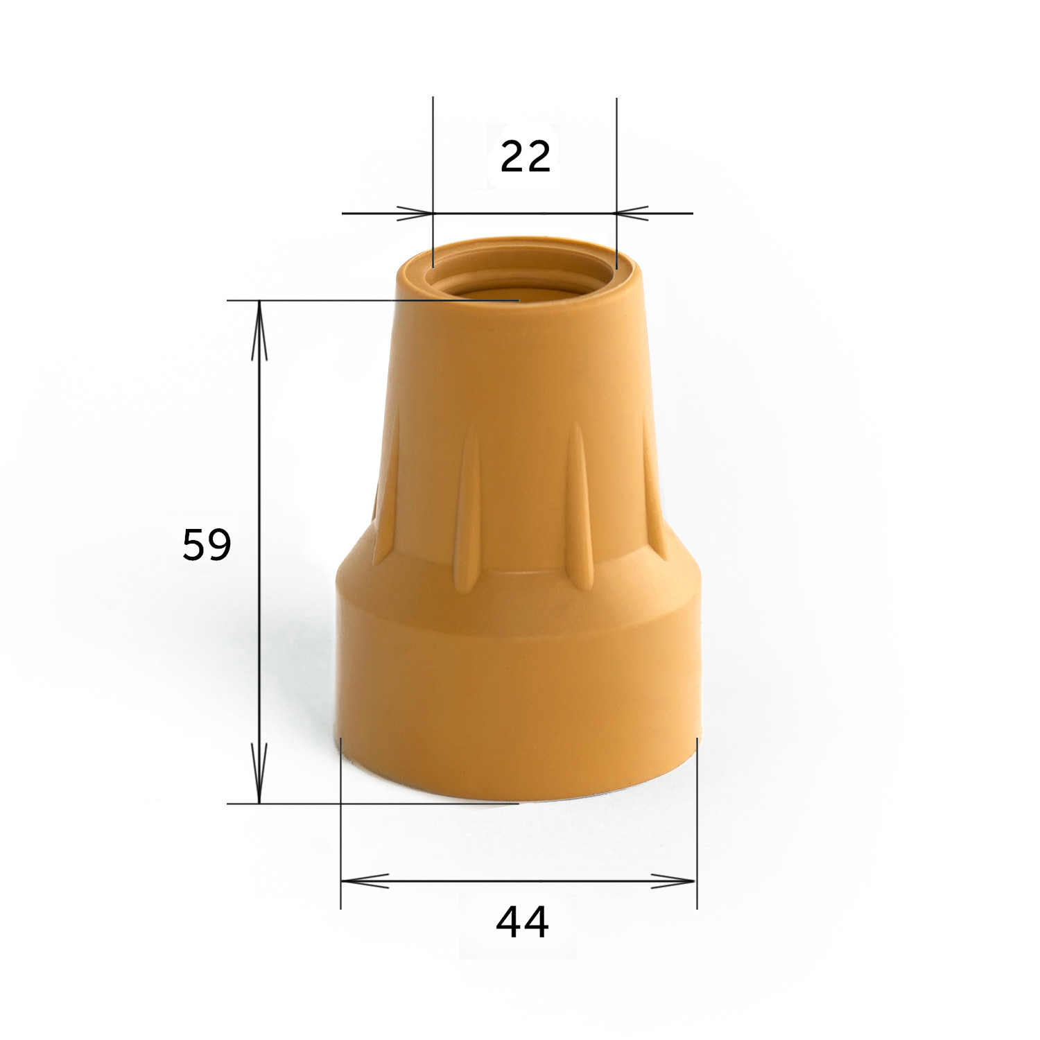 Наконечник на трости и костыли BARRY Viva 22/T 22мм - 1