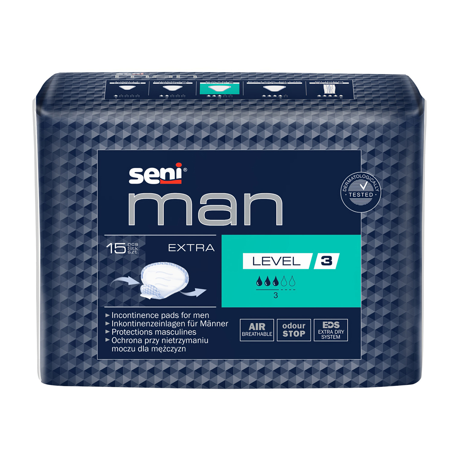 Вкладыши урологические для мужчин SENI Man Extra LEVEL 15шт