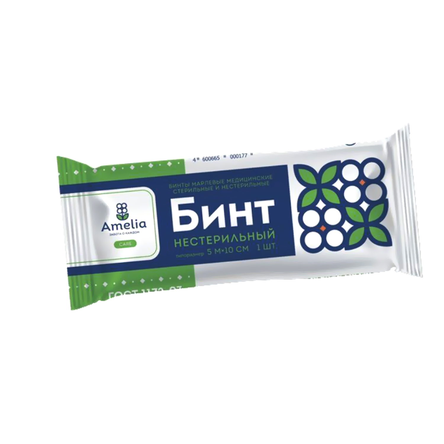 Бинт медицинский марлевый нестерильный АМЕЛИЯ 5*10см