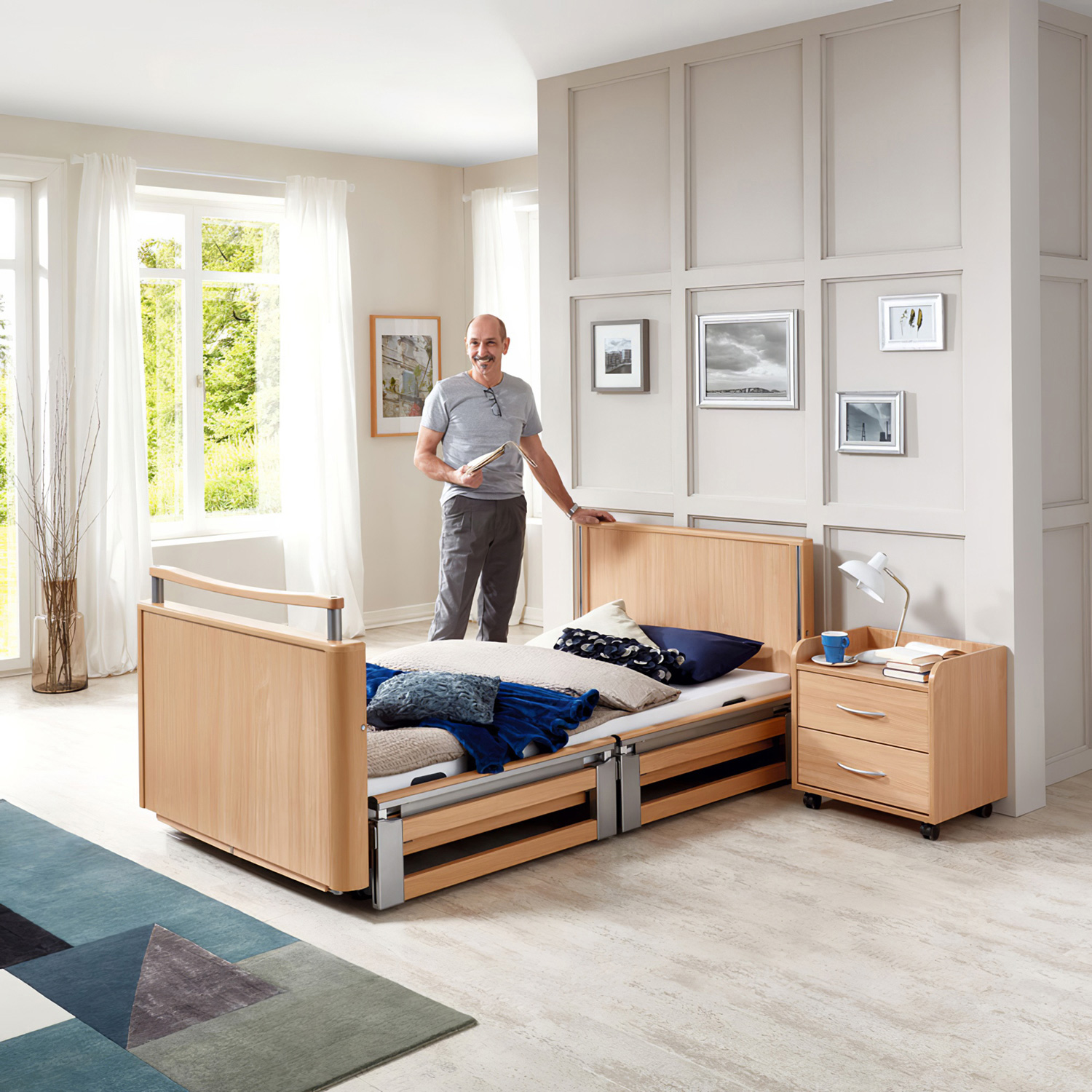 Кровать электрическая Burmeier Inovia до 225 кг - 4