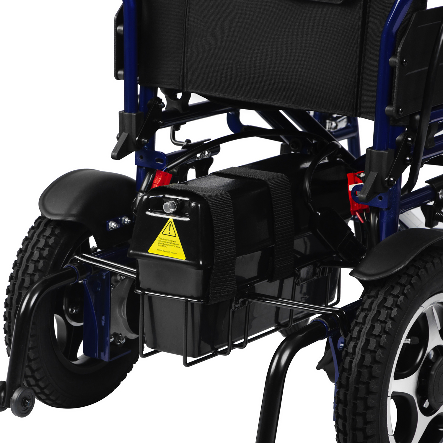 Кресло-коляска инвалидная ORTONICA Pulse 110 с электроприводом до 150кг (пневмошины, ширина сиденья 50,5см) - 11