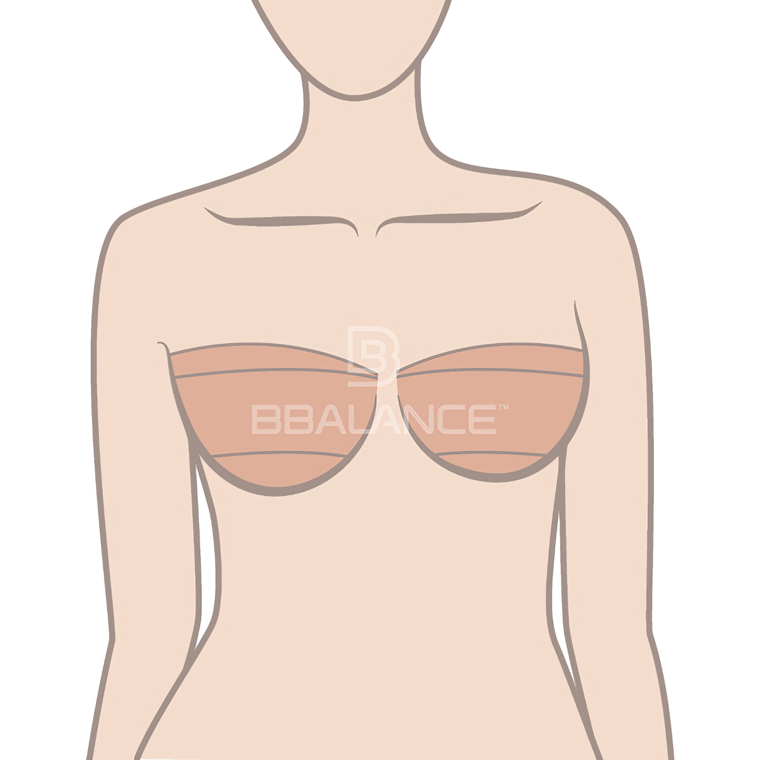 Кинезио тейп для тела BB BRA Tape 5м*6,5см бежевый  - 5