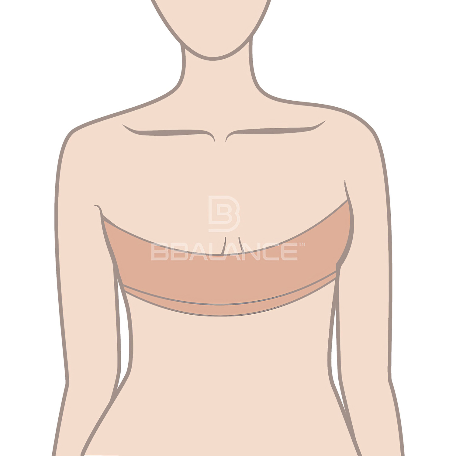 Кинезио тейп для тела BB BRA Tape 5м*6,5см бежевый  - 8
