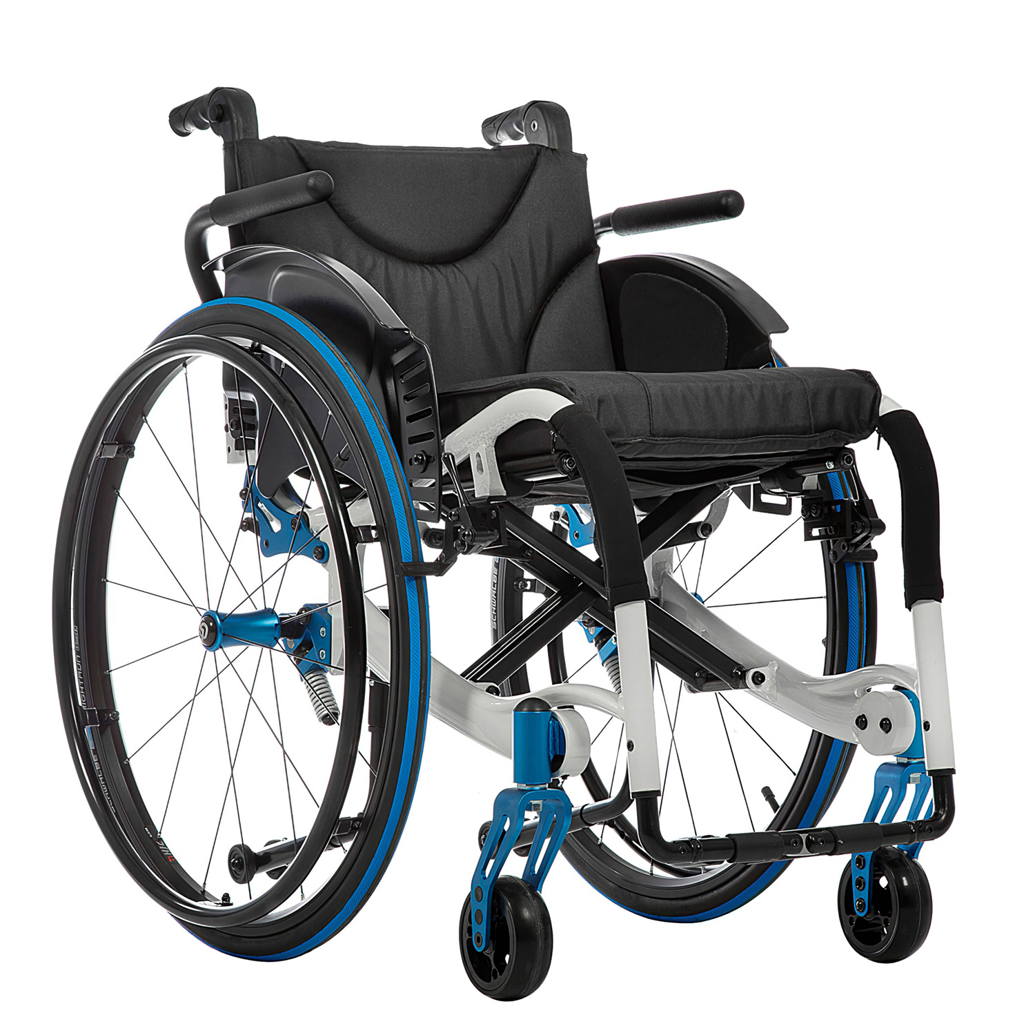 Кресло-коляска инвалидная Ortonica Active Life 4000 складная до 130кг (немецкиие шины,ширина сиденья 43см) - 2