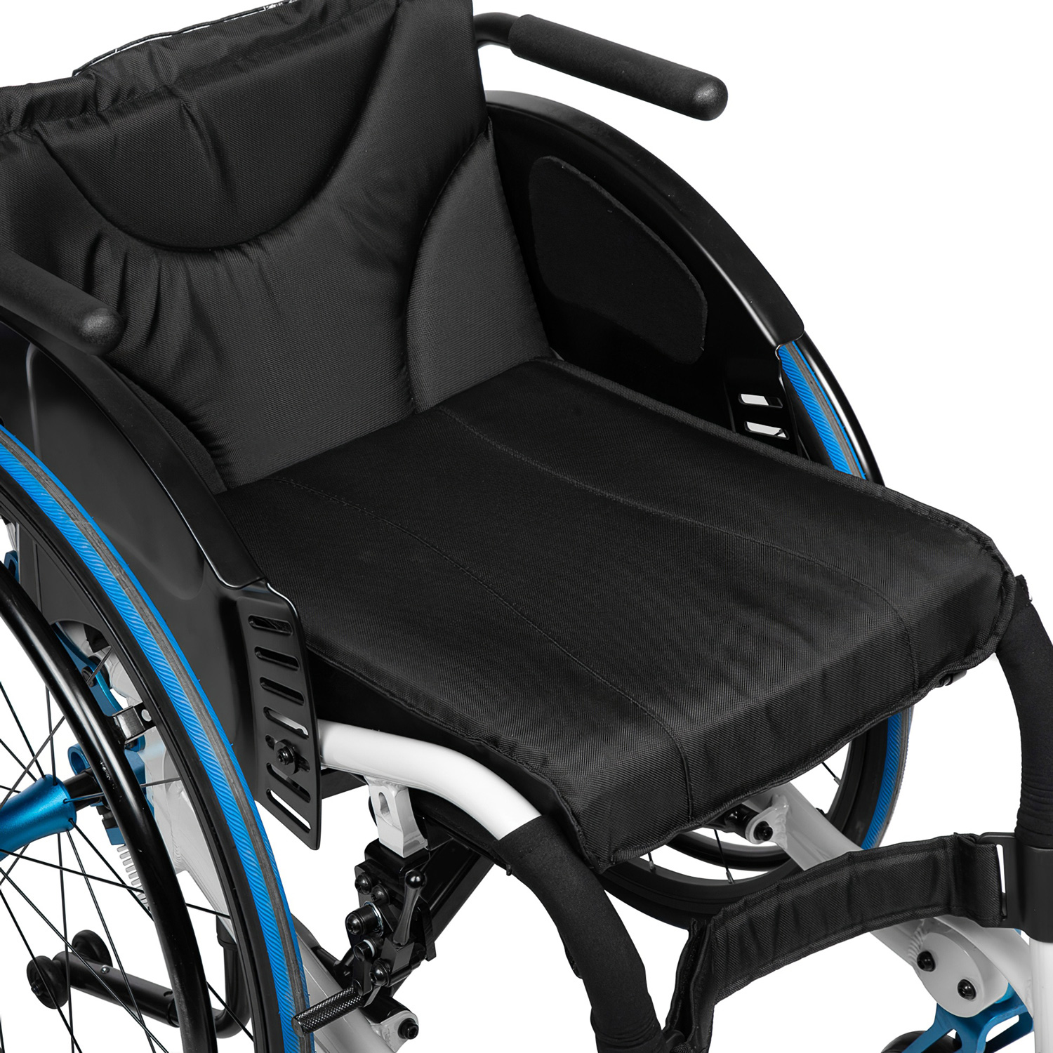 Кресло-коляска инвалидная Ortonica Active Life 4000 складная до 130кг (немецкиие шины,ширина сиденья 43см) - 10
