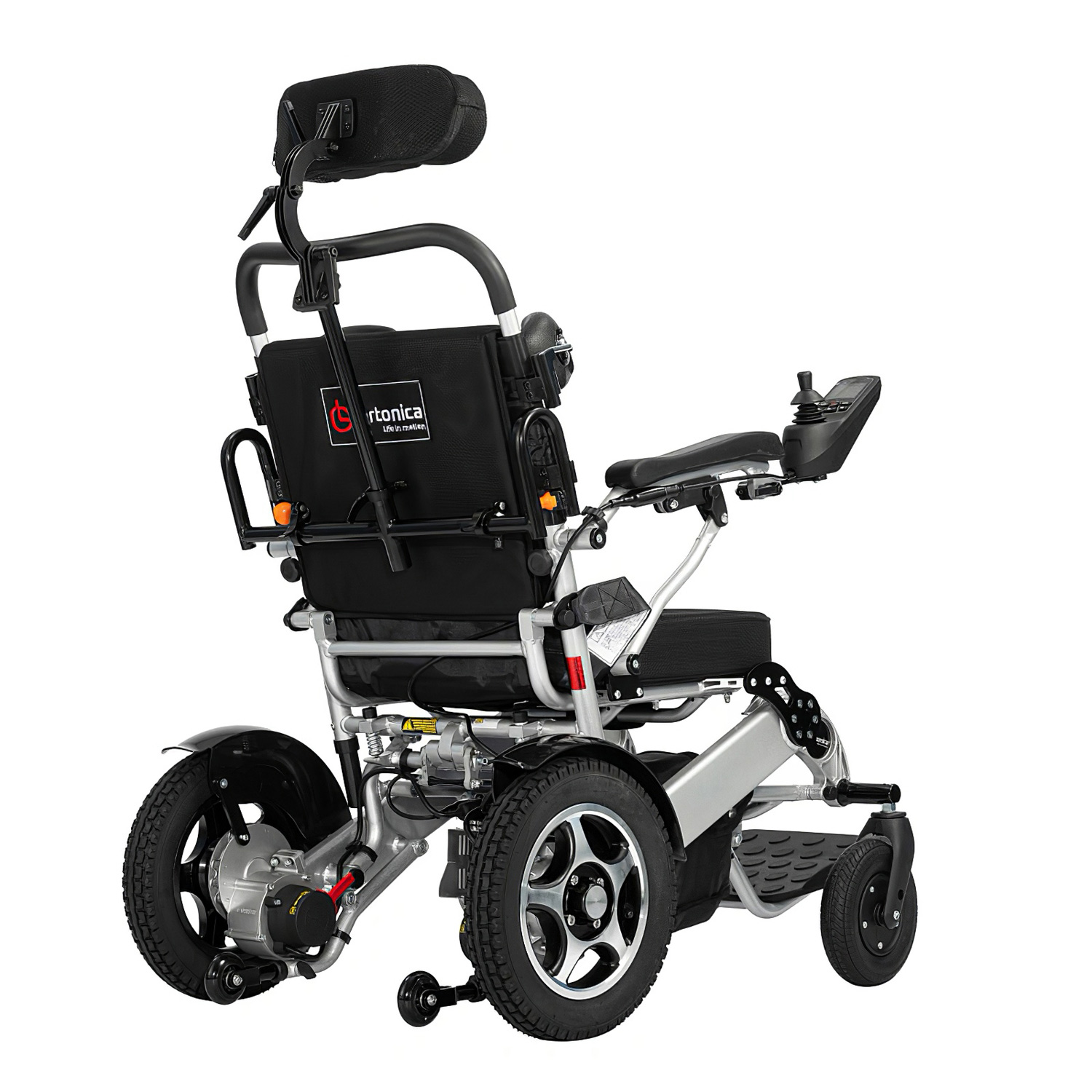 Кресло-коляска инвалидная Ortonica Pulse 740 с электроприводом до 120кг (пневмошины, ширина сиденья 38см) - 4
