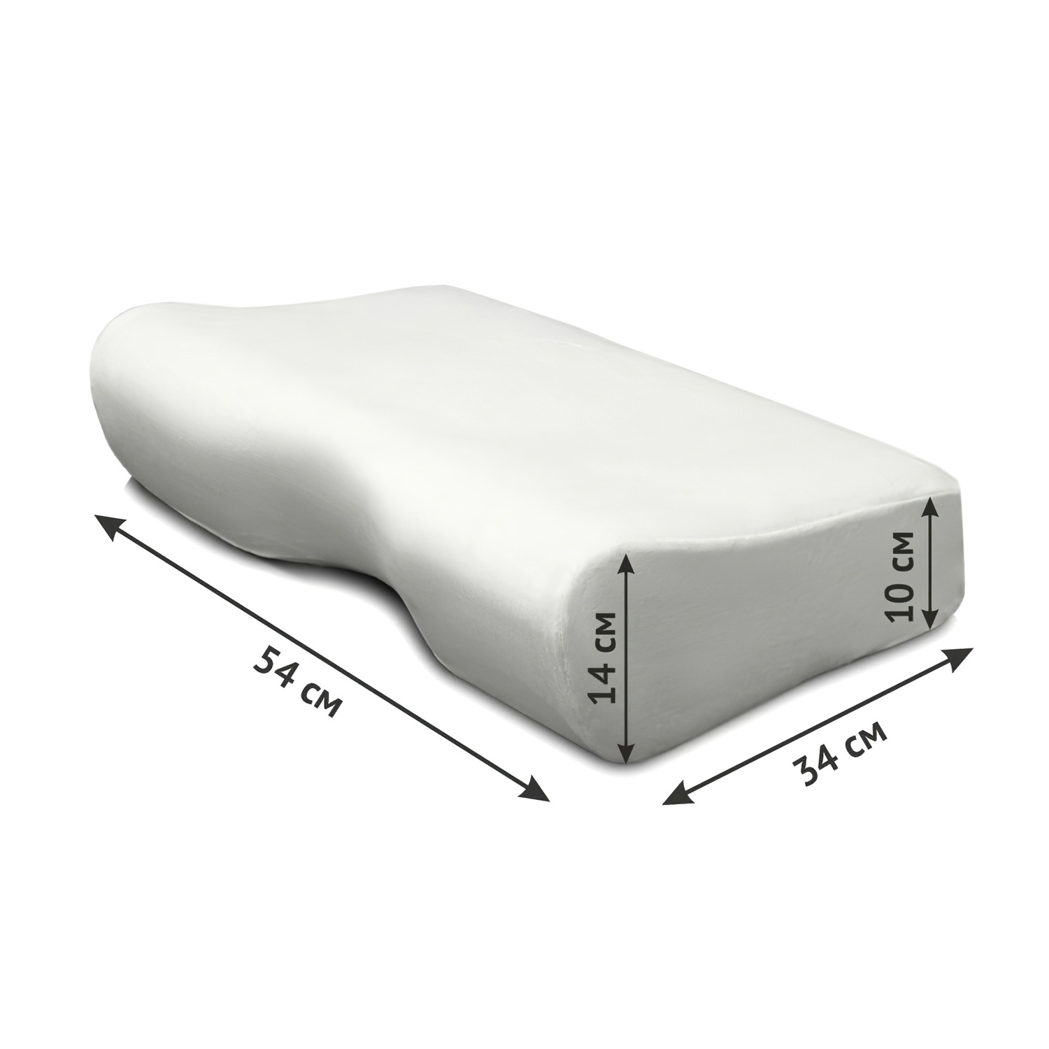 Подушка ортопедическая ORTOCORRECT Premium 1 Plus (54*34*10/14см)  - 2