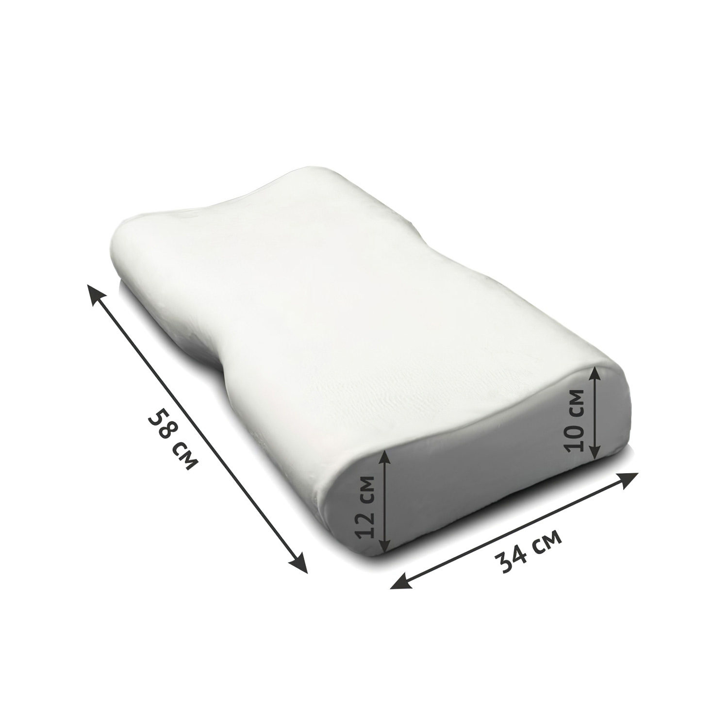 Подушка ортопедическая ORTOCORRECT Premium 2 Plus (58*34*10/12см)  - 2