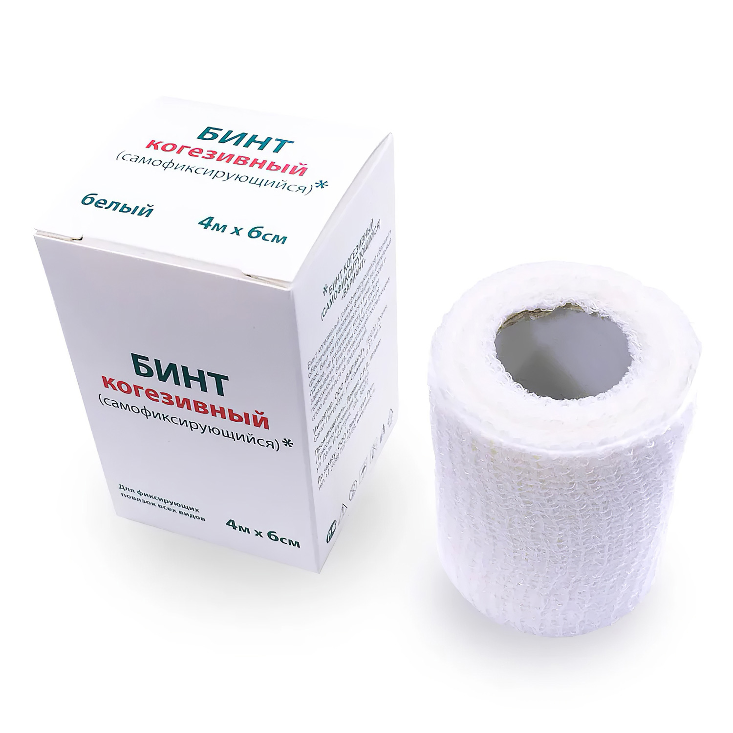 Бинт когезивный EVERSMED самофиксирующийся 4м*6см