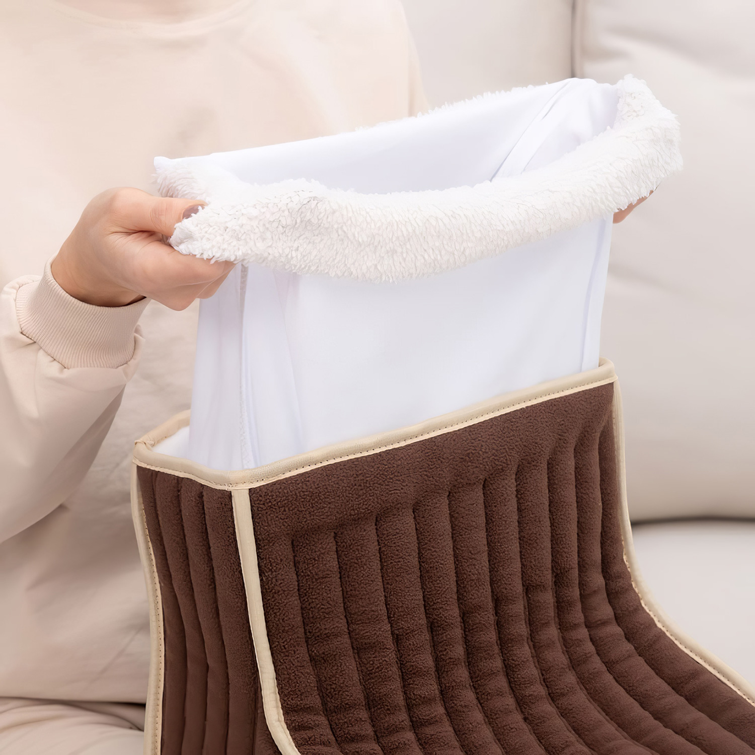Электрогрелка для ног Slippers S288 Электросапог 30*30*20см инфракрасная  - 2
