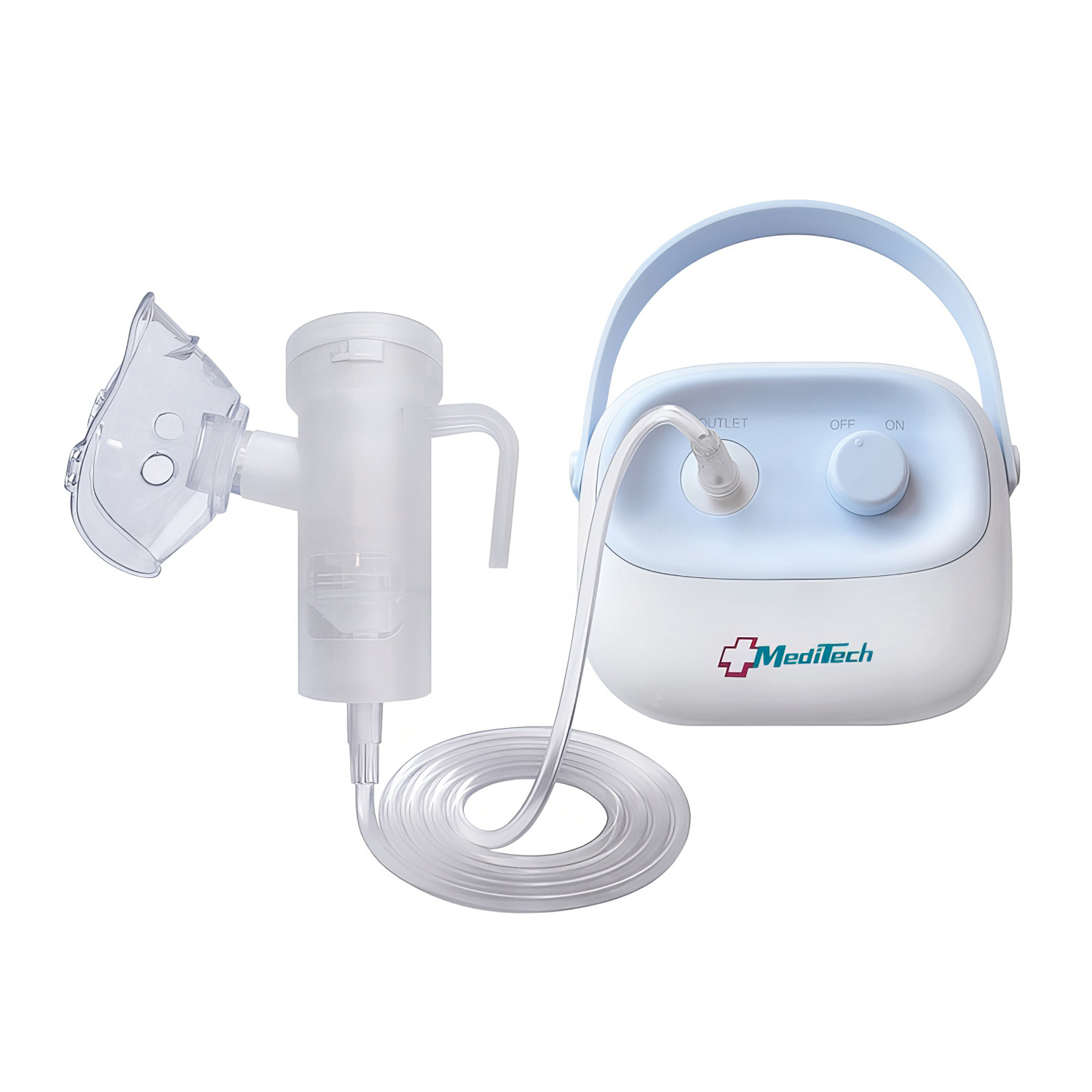 Ингалятор (небулайзер) компрессорный MEDITECH МТ-200 портативный для взрослых и детей с маской - 6