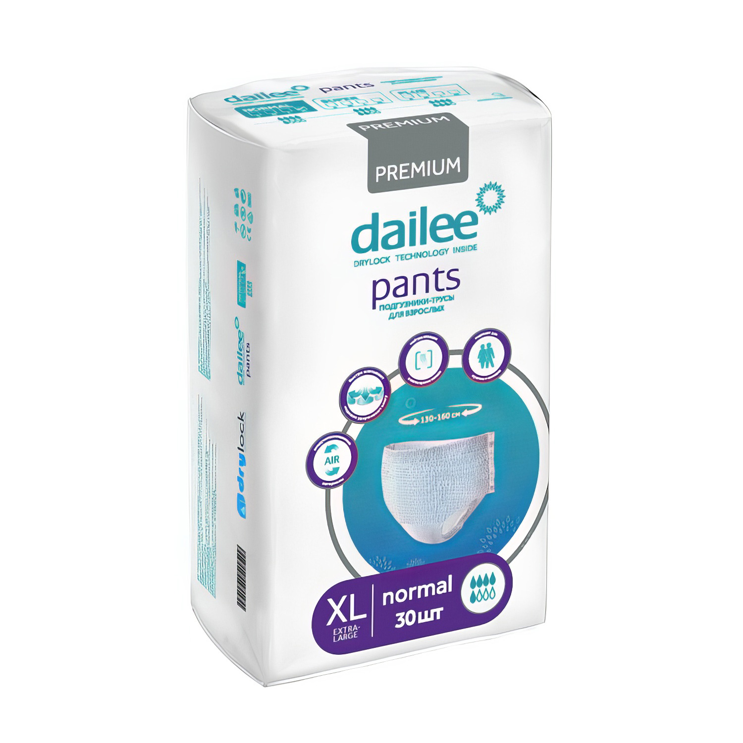 Трусы для взрослых впитывающие Dailee Pants Premium Normal Small, 30шт 5 капель
