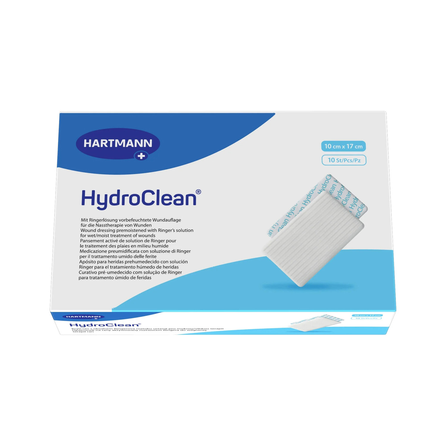 Повязка гидроактивная HydroClean 4х8см стерильная, 10шт - 4