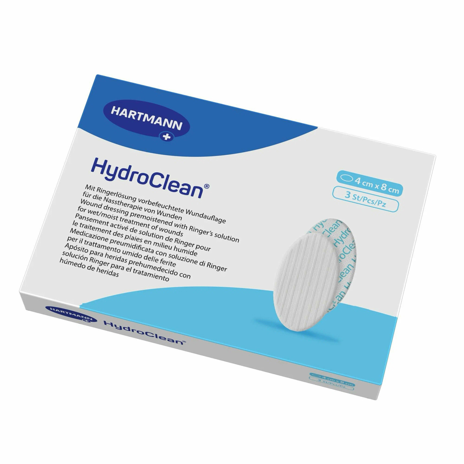 Повязка гидроактивная HydroClean 4х8см стерильная, 10шт - 2