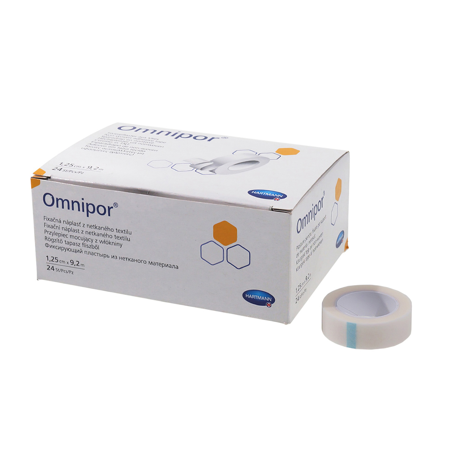 Пластырь HARTMANN Omnipor 1,25см*9,2м фиксирующий, 24шт