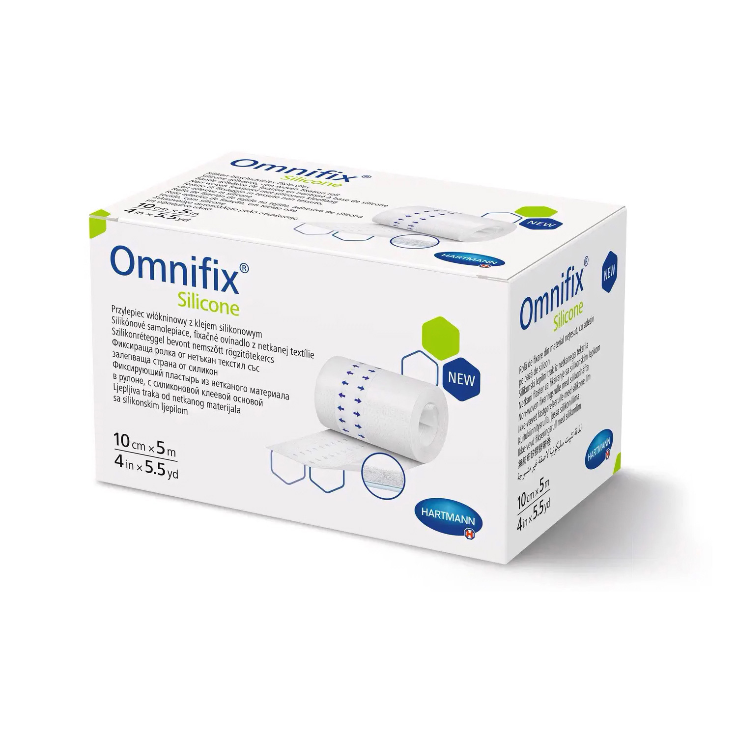 Пластырь Omnifilm Silicone 10смх2м фиксирующий (рулон) - 2